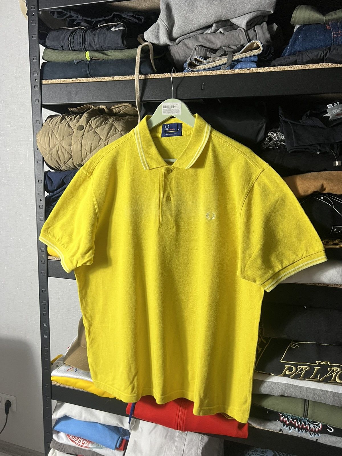 Fred Perry 🌿 Fred Perry Vintage Polo — Bright Yellow (XL) Size US XL / EU 56 / 4 - 1 Thumbnail