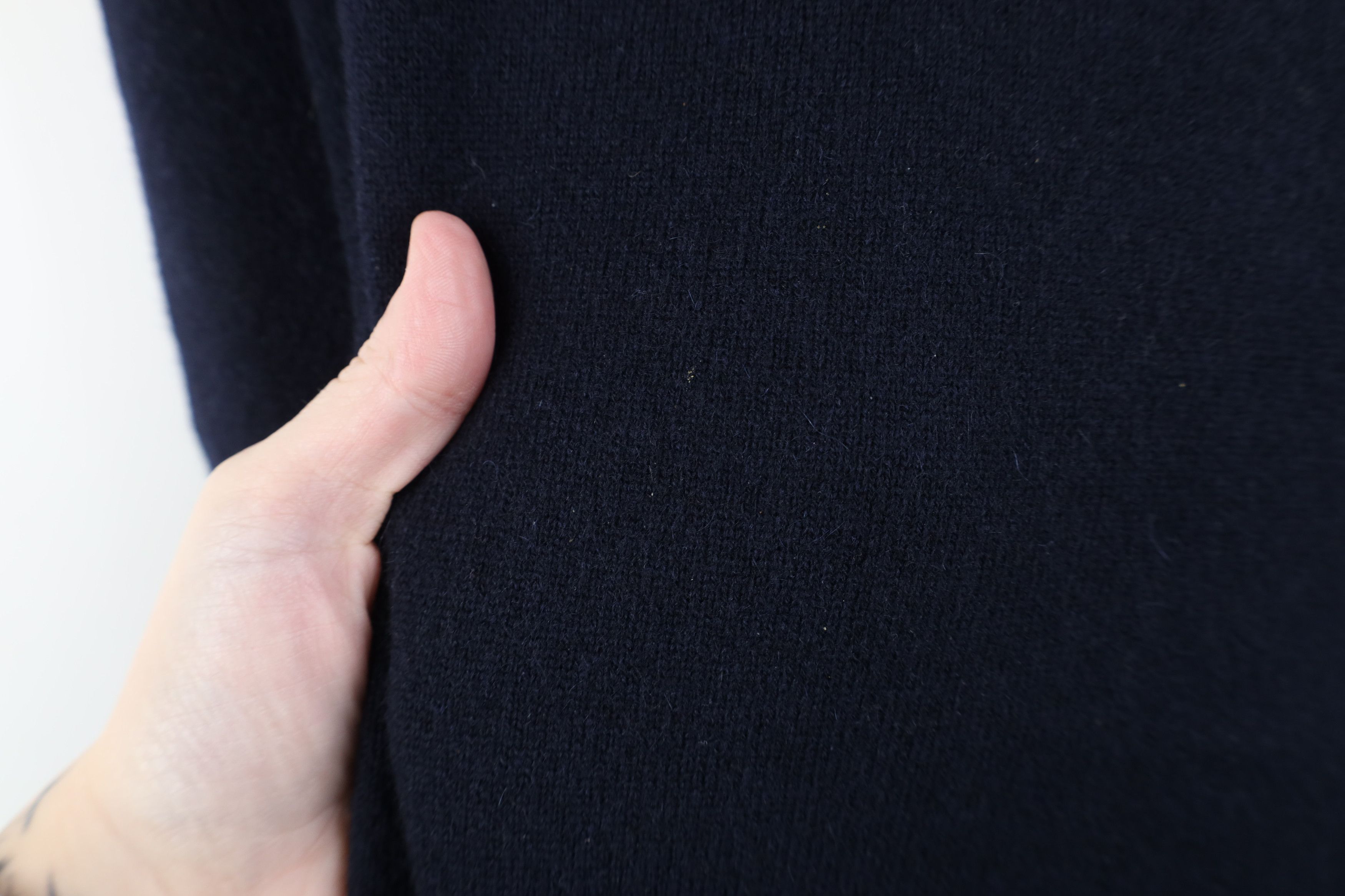 Vintage Vintage 90s Streetwear 2 Ply Cashmere Knit Collared Sweater Size US L / EU 52-54 / 3 - 7 Thumbnail