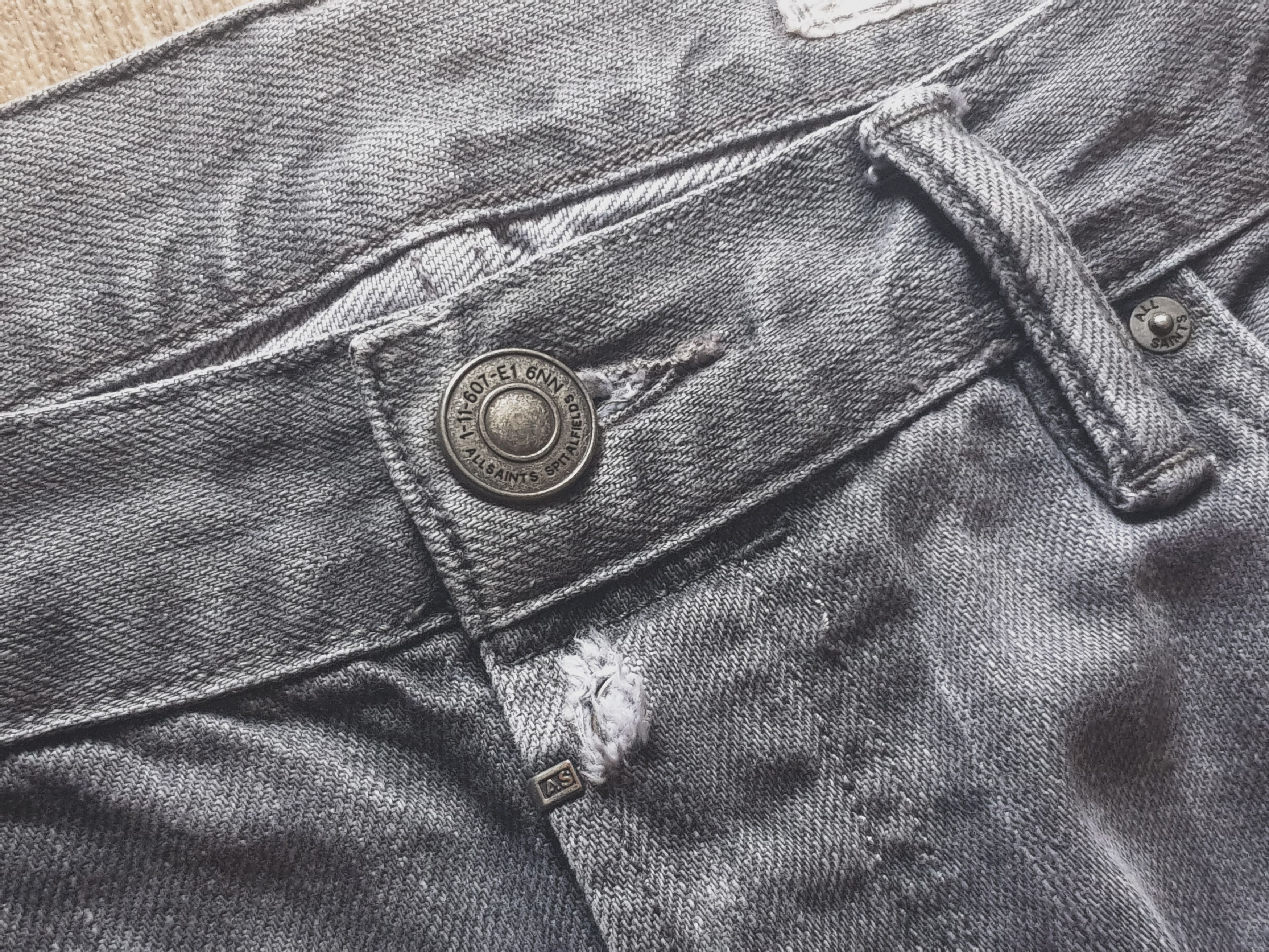 Allsaints 💨🖤Allsaints setsu smoke gray cigarette jeans 33 size 🖤 Size US 33 - 11 Thumbnail