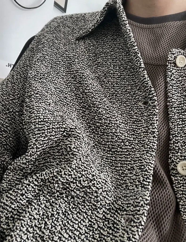 Our Legacy Our Legacy Snowflake Knit Cardigan Black and White Thick K Size US S / EU 44-46 / 1 - 9 Thumbnail