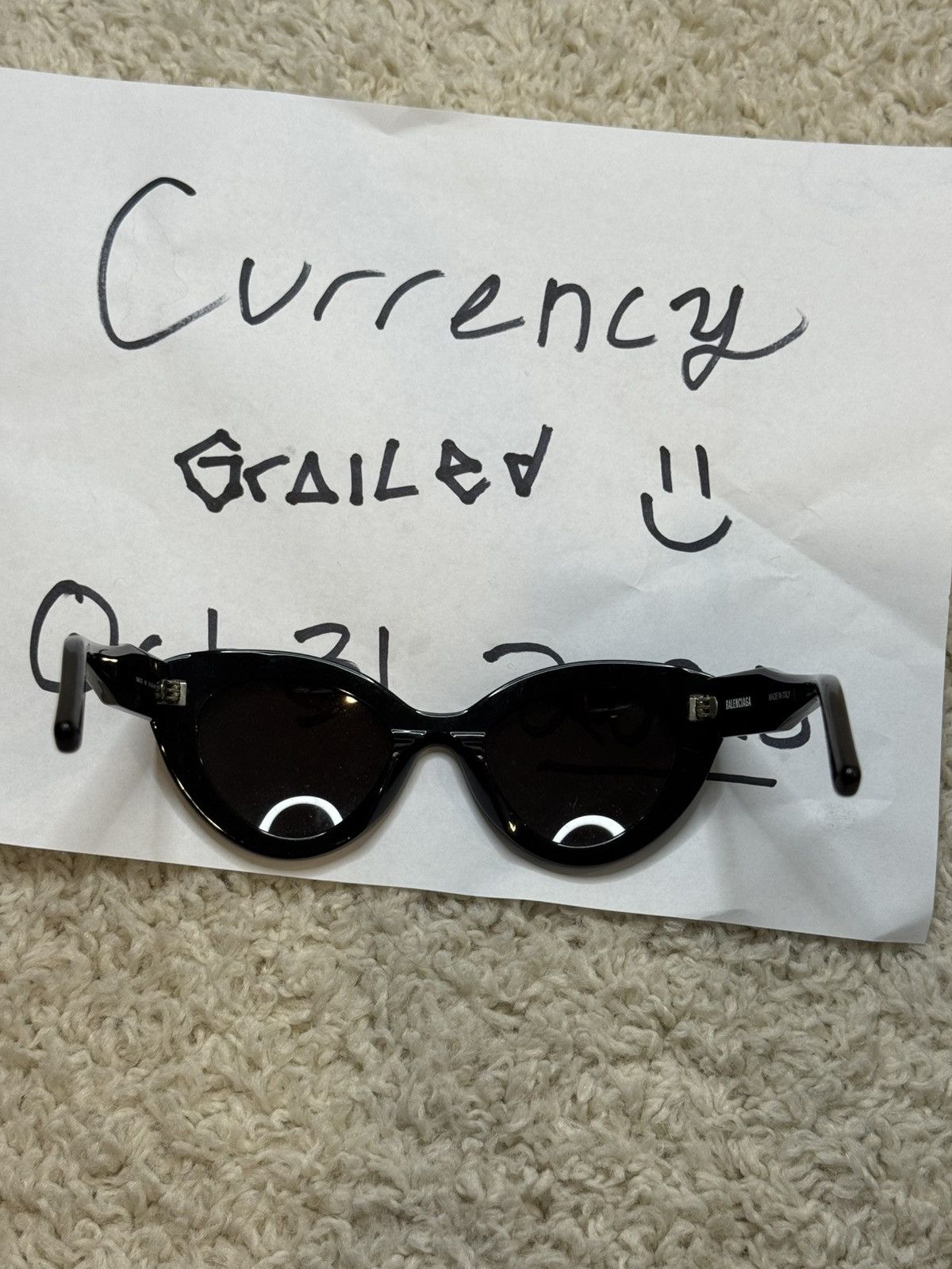 Balenciaga Balenciaga Round Cat Sunglasses Size ONE SIZE - 8 Thumbnail