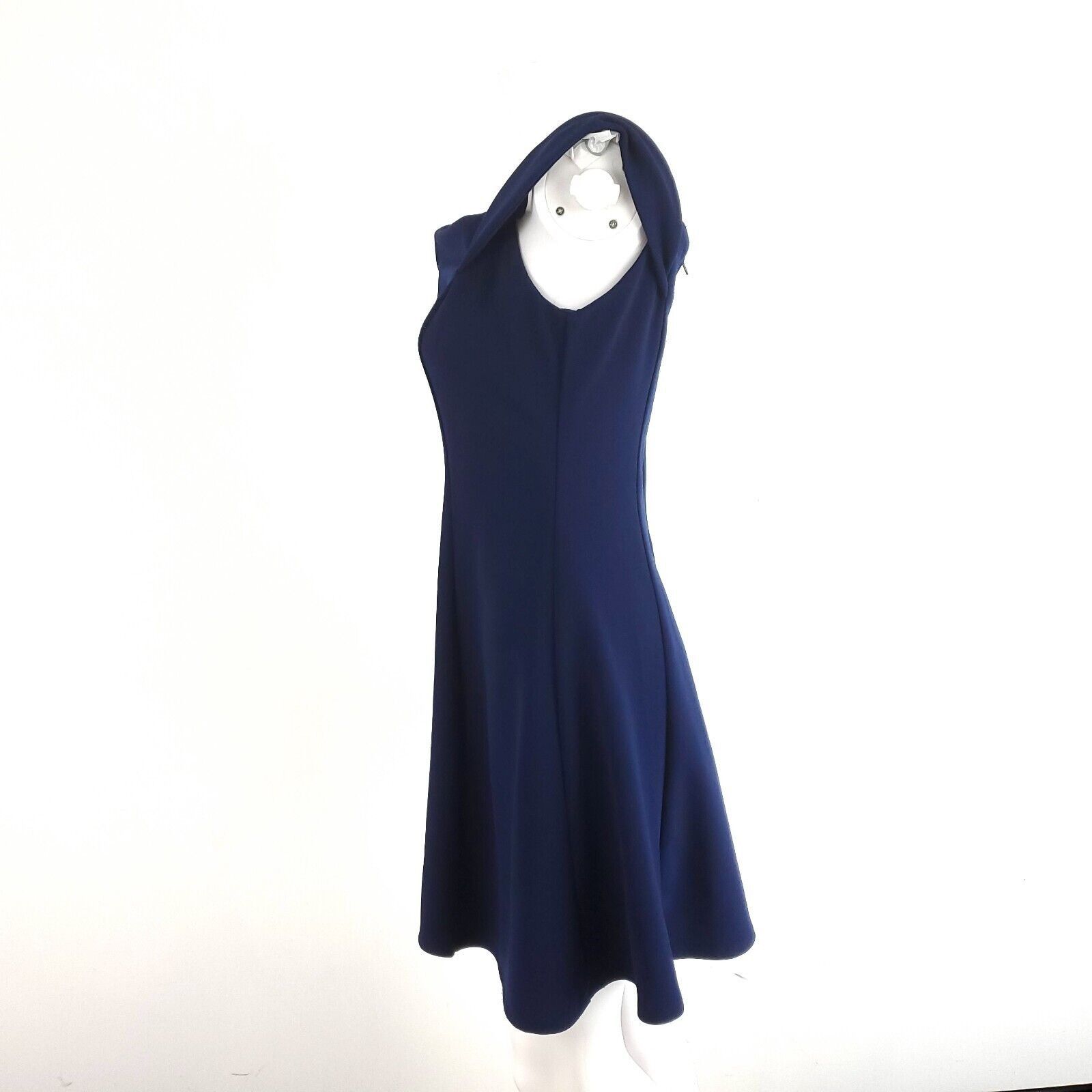 Designer Teeze Me Polyester Spandex Blue Dress Size 7 A-Line Sleevele Size M / US 6-8 / IT 42-44 - 2 Thumbnail