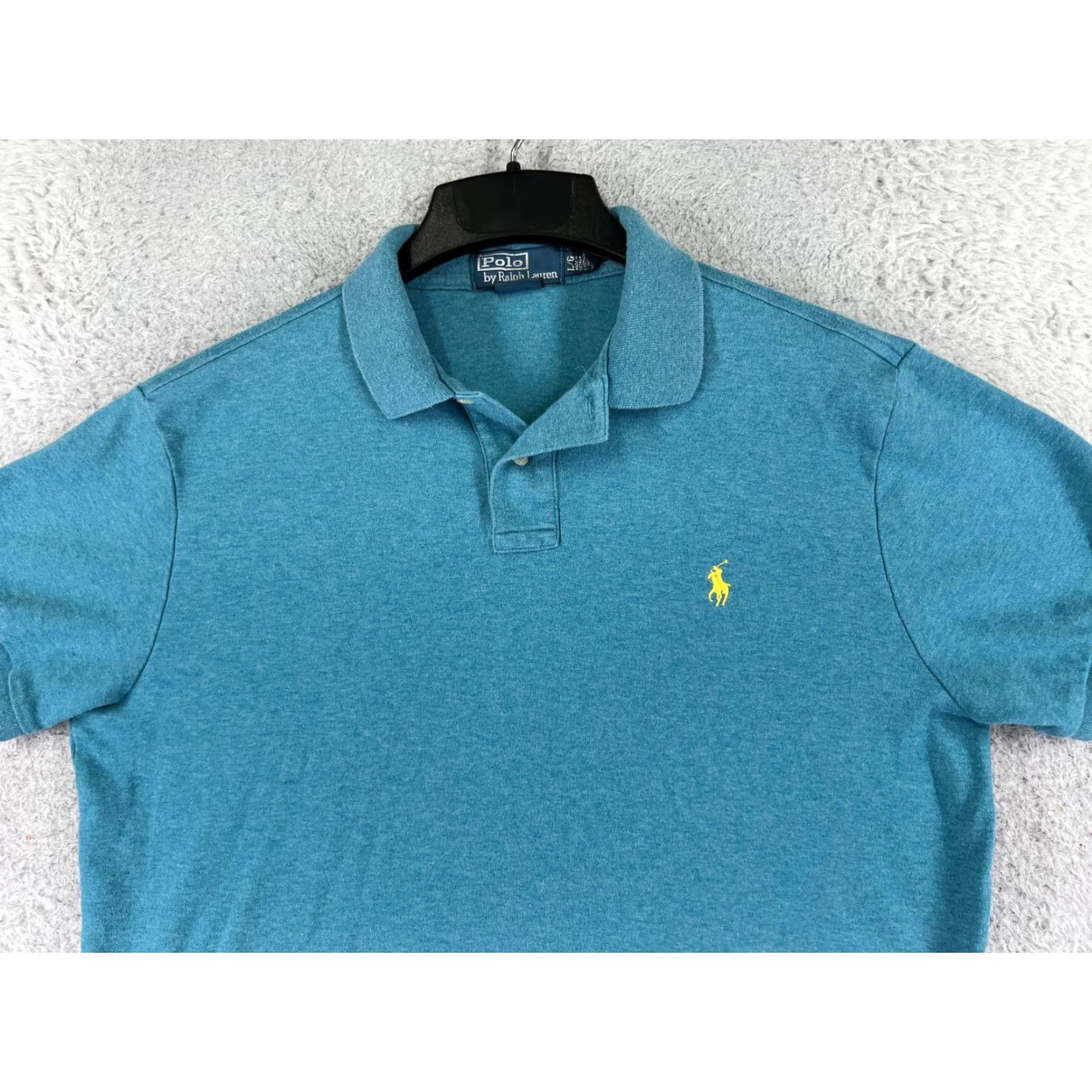 Ralph Lauren VINTAGE Ralph Lauren Polo Shirt Mens Large Blue 100% Cotton Jersey Golf Golfer Shirt Polo Men L Blue 100% Cotton Jersey Golf Vintage Regal Sports Size US L / EU 52-54 / 3 - 4 Thumbnail