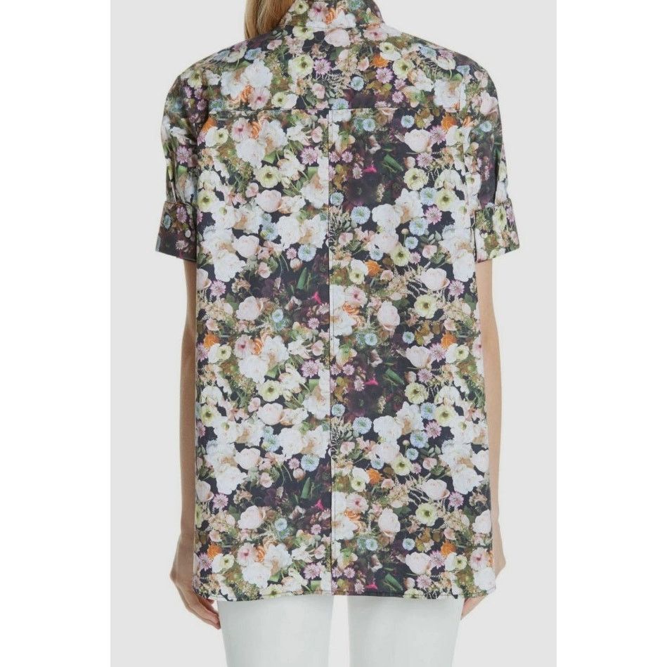 Adam Lippes Adam Lippes Putnam & Putnam Floral Printed Trapeze Blouse Size XS / US 0-2 / IT 36-38 - 3 Thumbnail