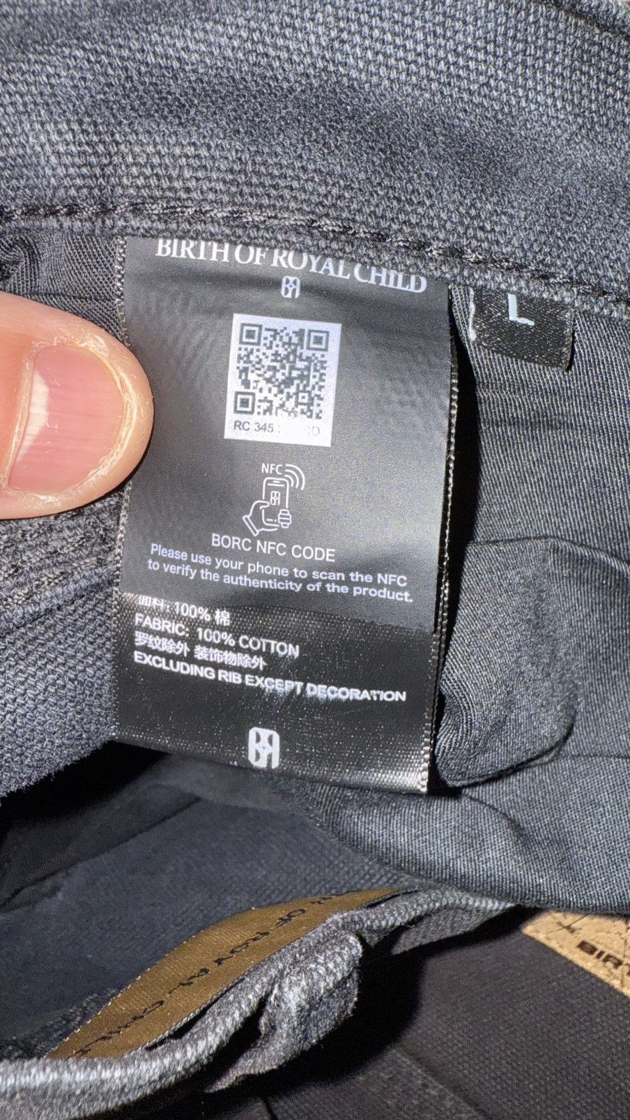 Birth of Royal Child Redial 20k Diamond Shorts in Washed Black Size US 34 / EU 50 - 3 Thumbnail
