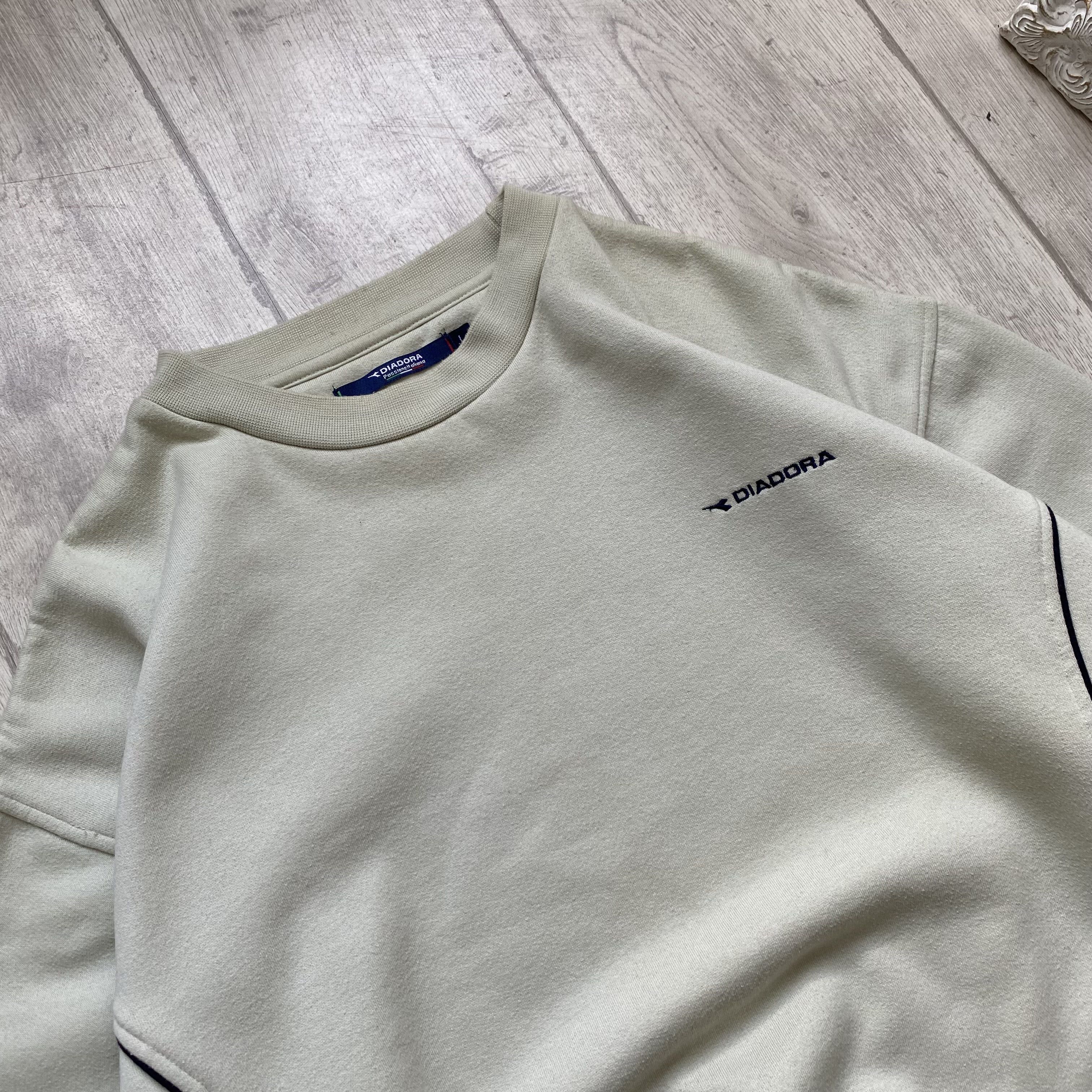 Diadora Vintage 90s Diadora Heavy Boxy sweatshirt Y2K Size US M / EU 48-50 / 2 - 2 Thumbnail