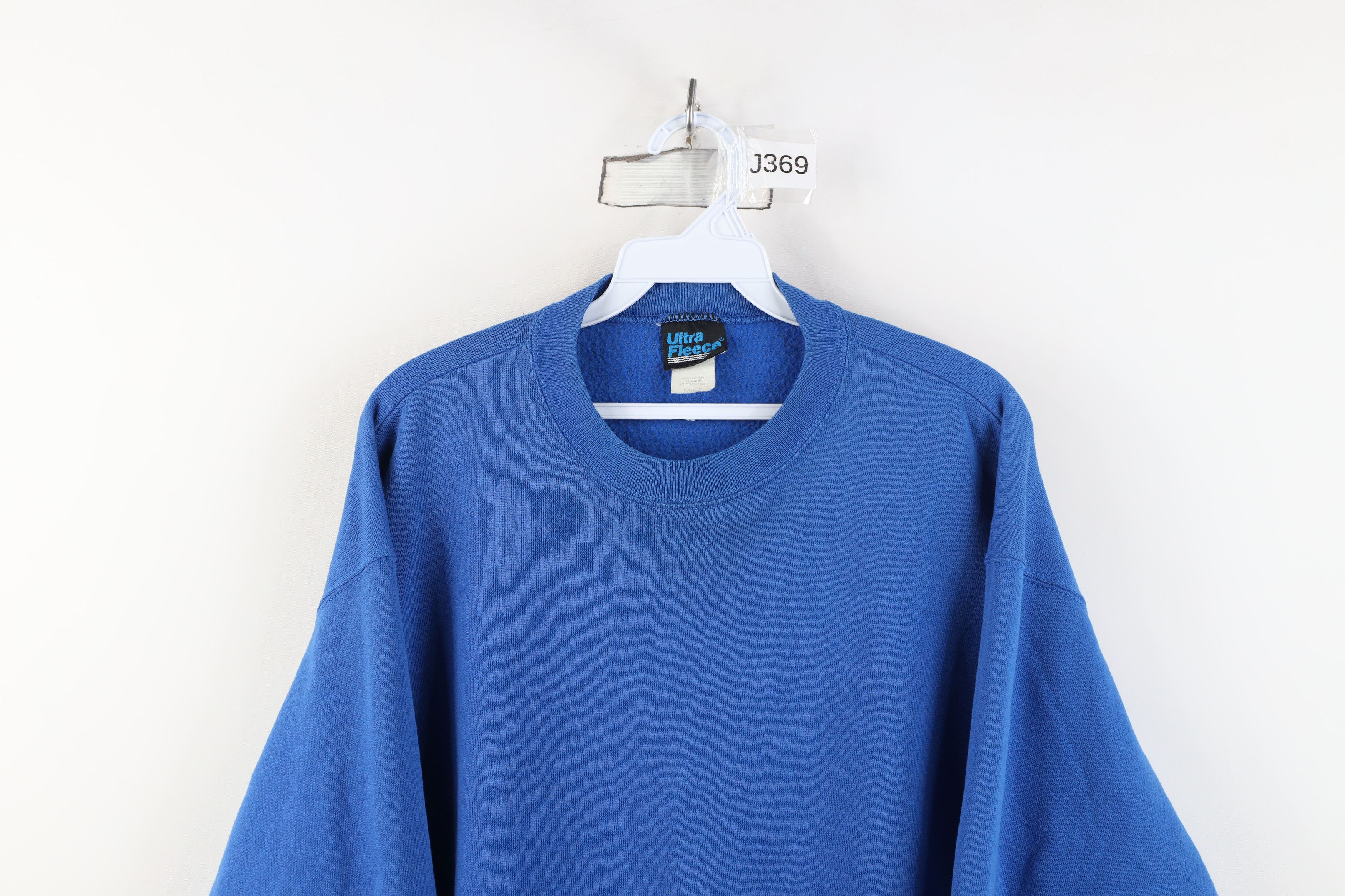Vintage Vintage 80s 90s Streetwear Crewneck Sweatshirt Blue USA Size US L / EU 52-54 / 3 - 2 Thumbnail