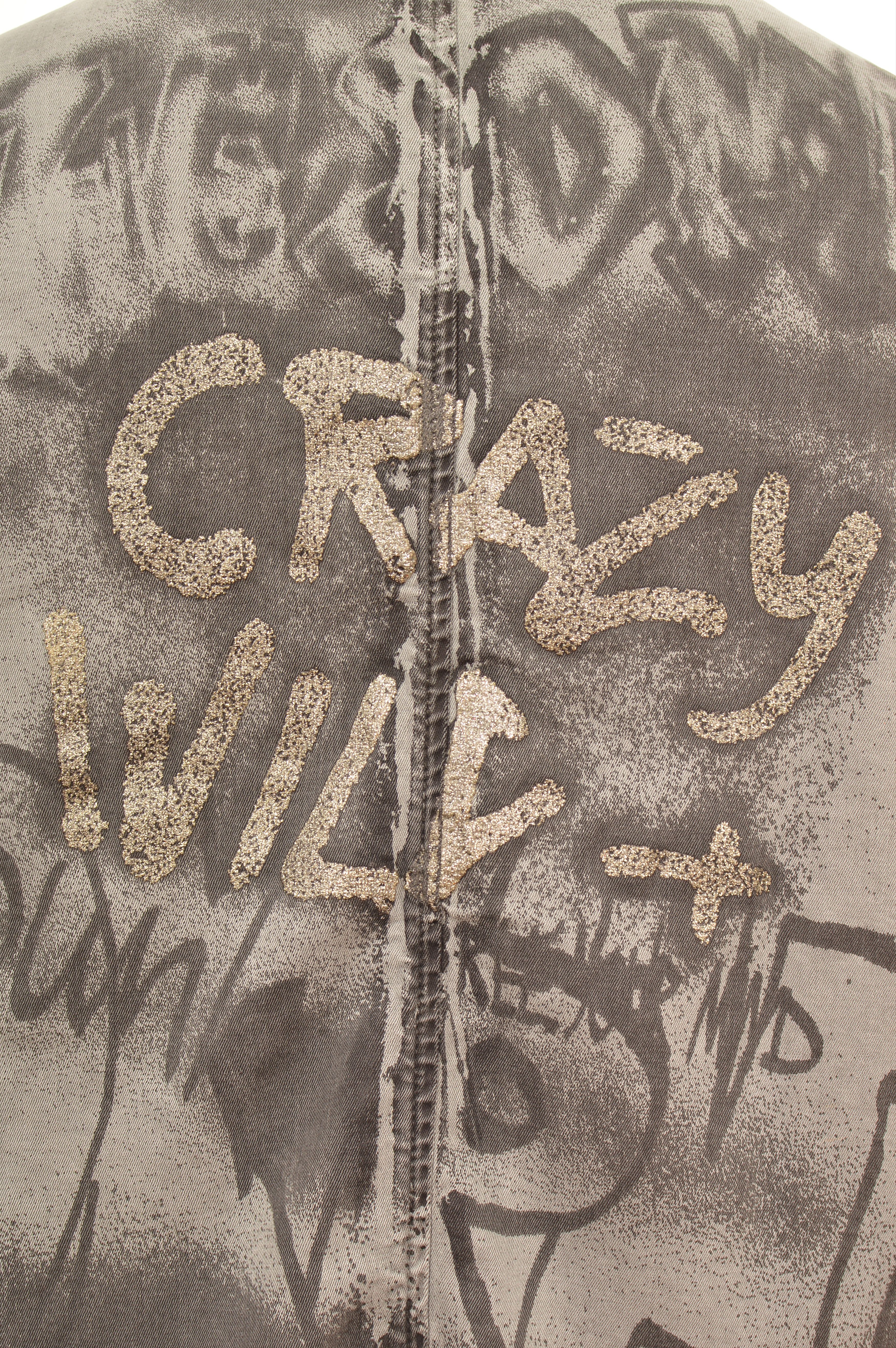 Vintage Monari Crazy Wild + Print Womens Lyocell Cotton Blend Jacket Size S / US 4 / IT 40 - 6 Thumbnail