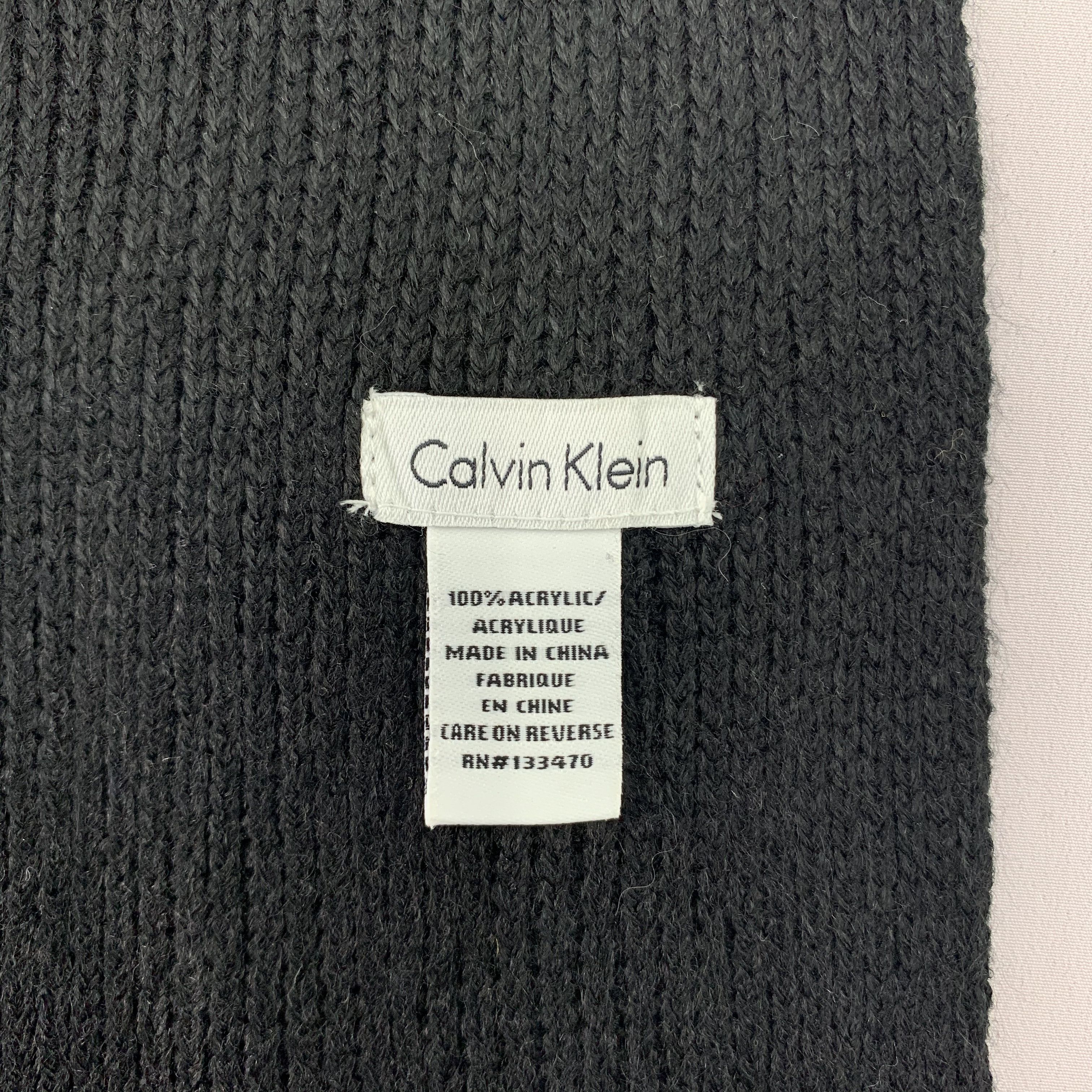 Calvin Klein Calvin Klein Scarf Wool Muffler Neck Wrap BL4145 Size ONE SIZE - 4 Thumbnail