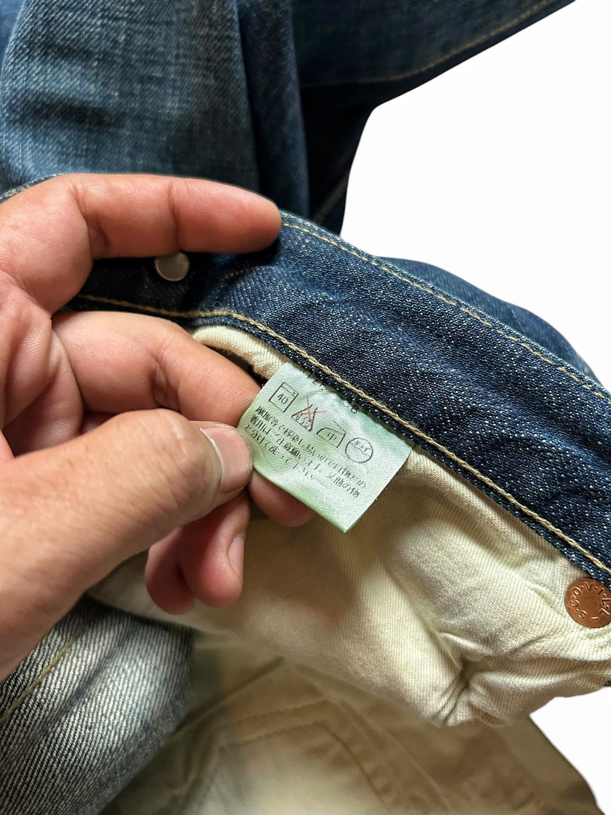 Japanese Brand × Vintage Japanese Brand Repro Denim Pants Lot 1886 Selvedge Pants Size US 34 / EU 50 - 11 Thumbnail
