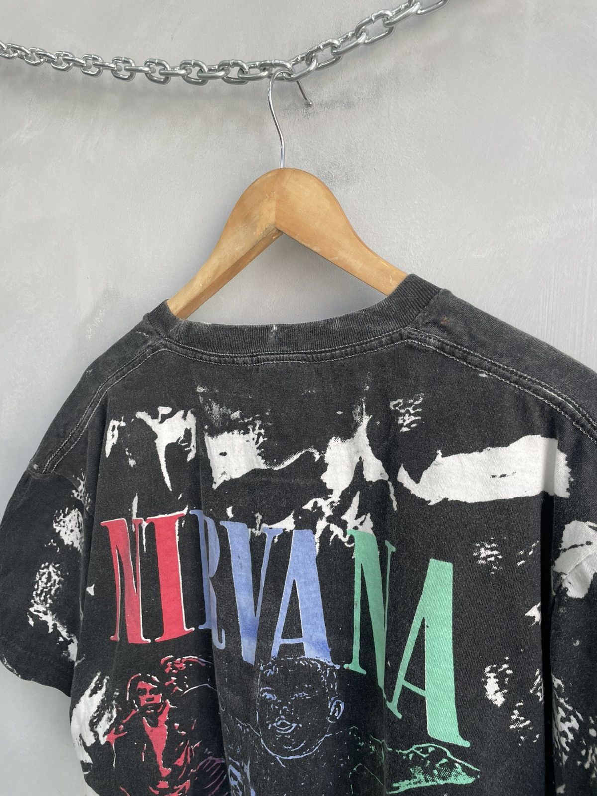 Nirvana Nirvana vintage 90s single stitch tour cropped tee t shirt Size US M / EU 48-50 / 2 - 10 Thumbnail