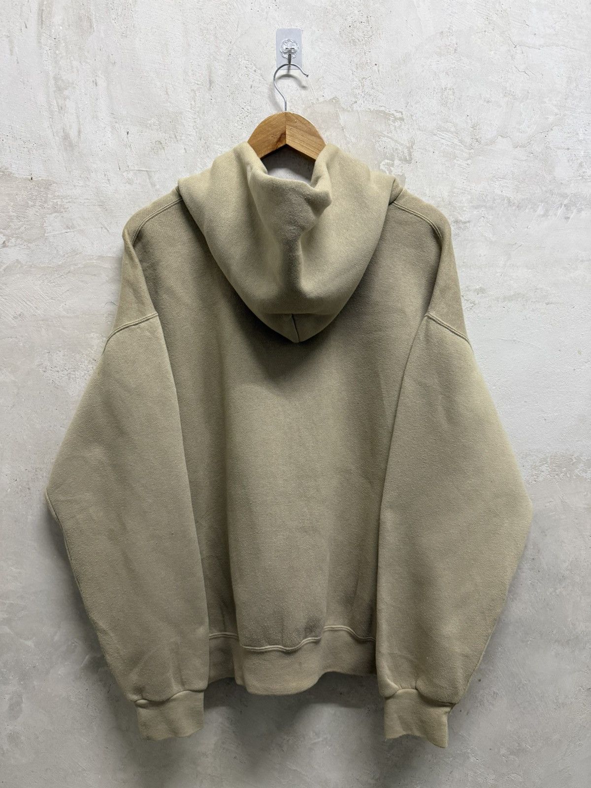 Nike Vintage Nike Center Swoosh Cream Travis Hoodie Size US XXL / EU 58 / 5 - 3 Thumbnail
