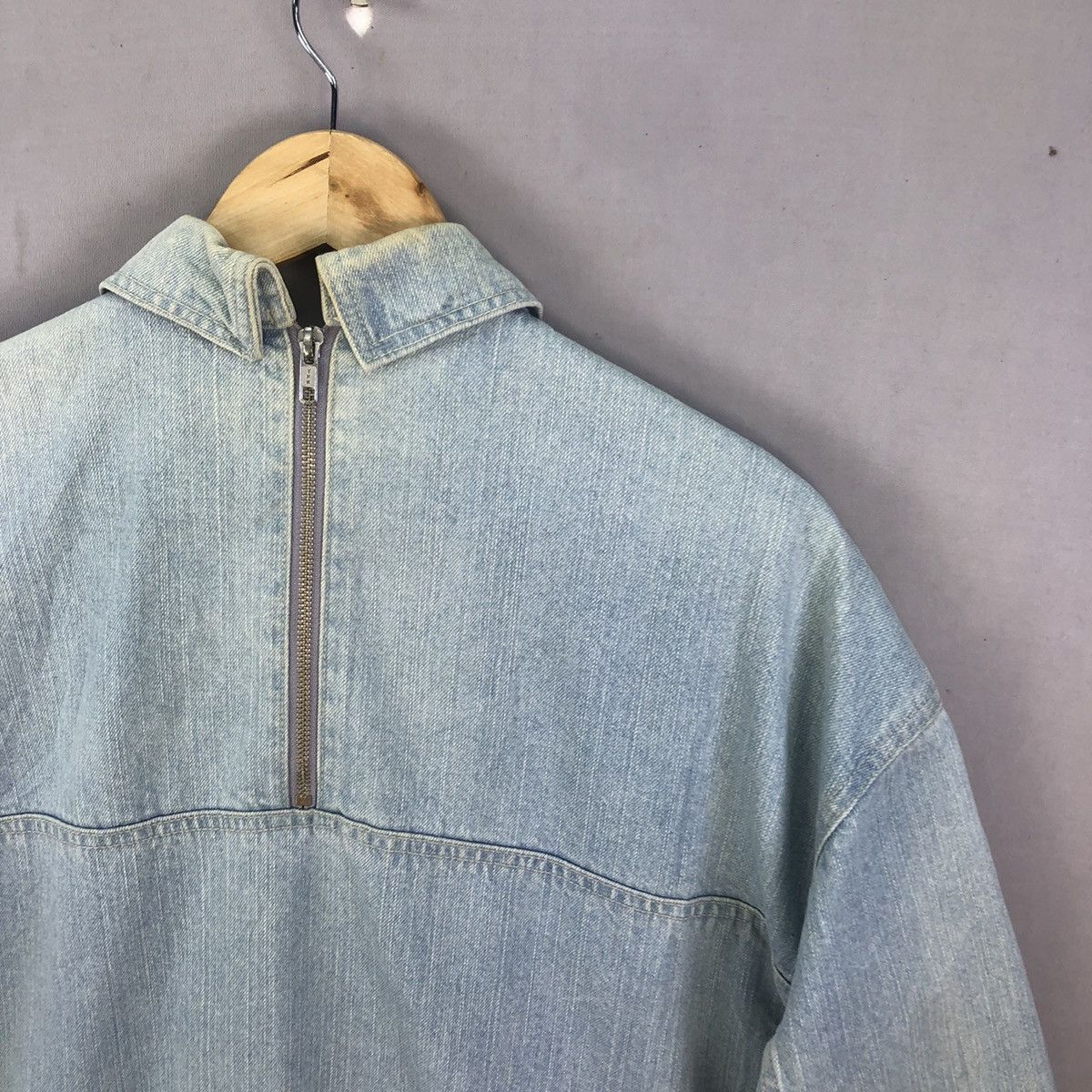 Japan Streetwear Distressed Faded Denim Jacket