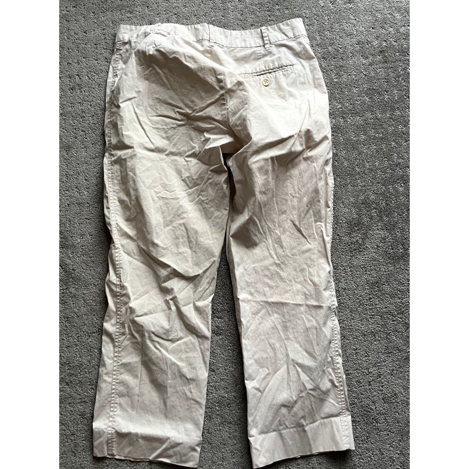 Gap VINTAGE Gap Women's Capri Pants Cropped Casual Travel Wedding Beige Size 8 Size 30" / US 8 / IT 44 - 3 Thumbnail