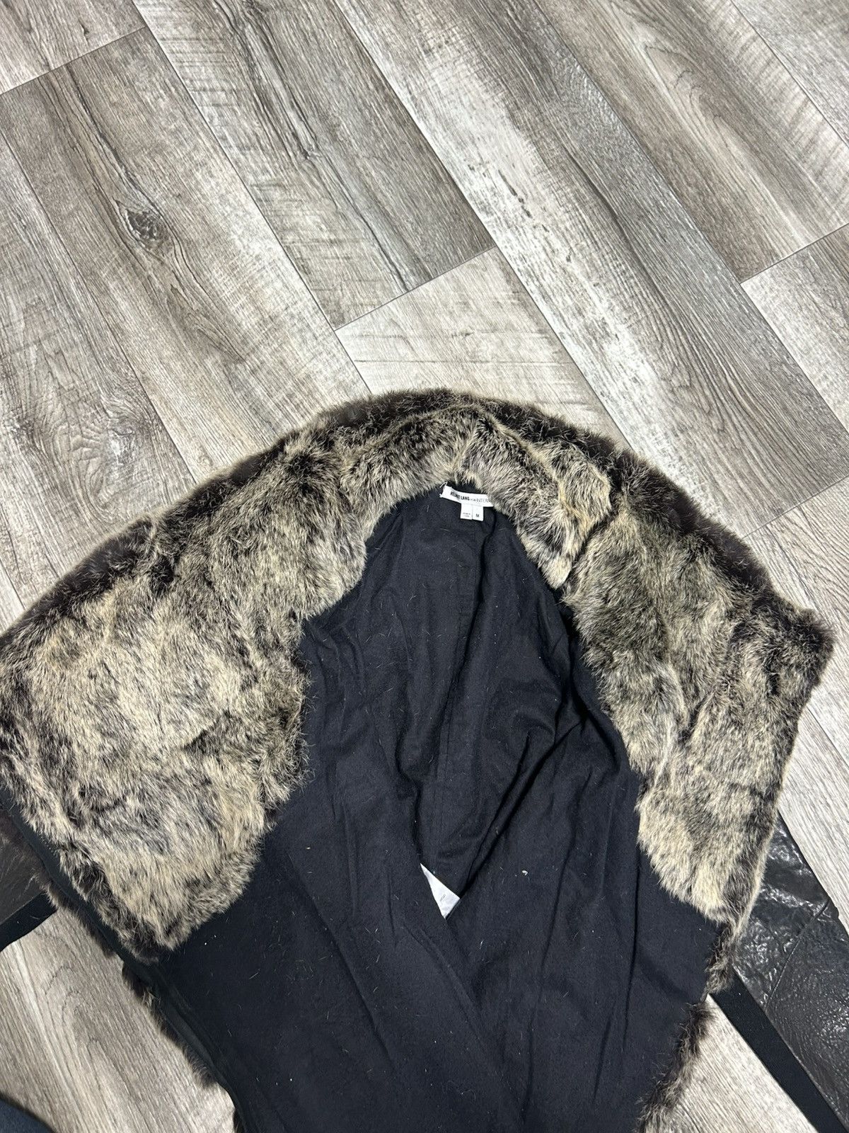 Designer × Helmut Lang × Vintage Helmut Lang for Intermix Rabbit Fur and Lamb Leather Jacket Size M / US 6-8 / IT 42-44 - 5 Thumbnail