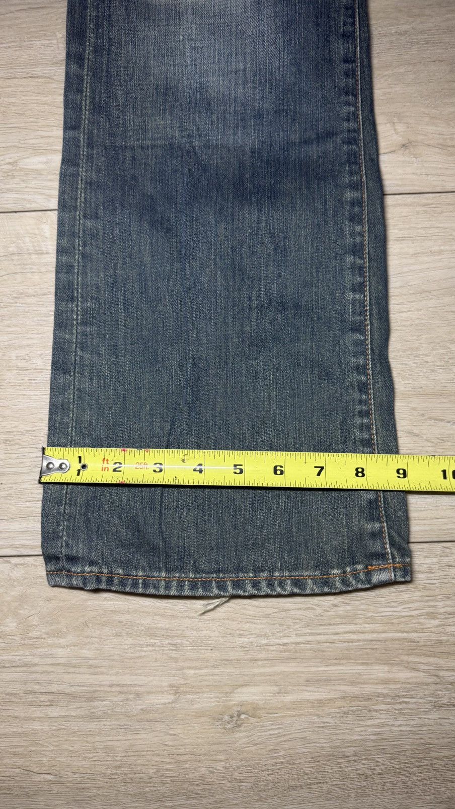 7 For All Mankind Vintage 1990s 7 For All Mankind Indigo Wash Bootcut Flared Size 29" - 6 Thumbnail