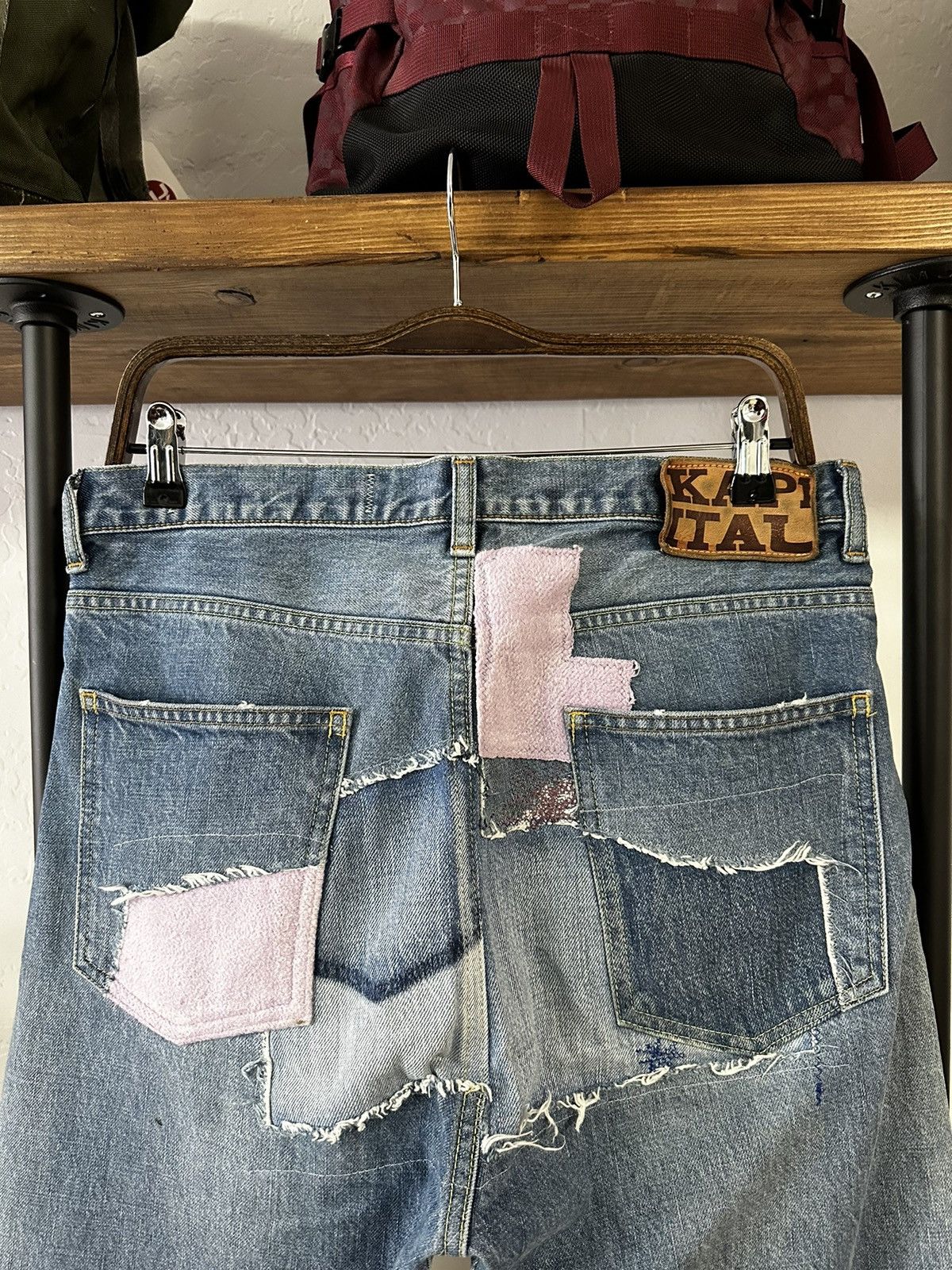 Kapital Kapital okabilly patchwork straight-leg jeans Size US 34 / EU 50 - 5 Thumbnail