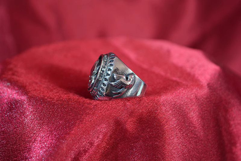 Jewelry Rare Jewelry Rings Open Size Chrome Ring (Size 7-13) Size ONE SIZE - 5 Thumbnail