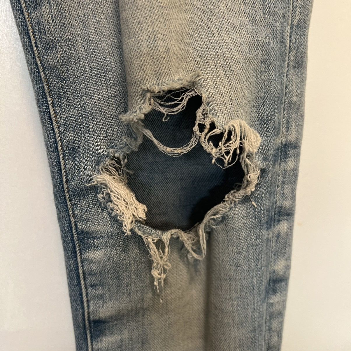 Amiri Amiri Broken Jeans Clay Indigo Size US 29 - 4 Thumbnail