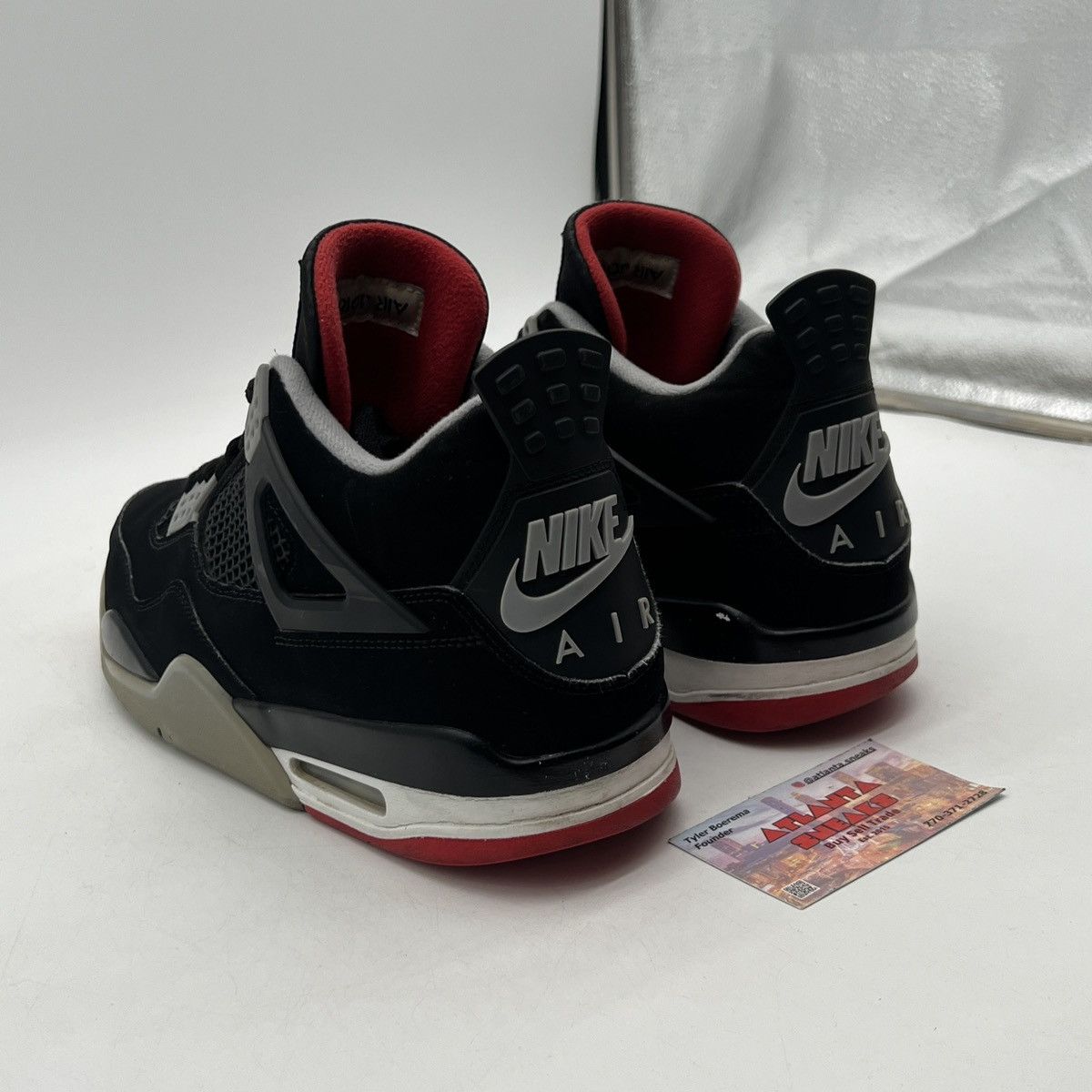 Jordan Brand Air Jordan 4 bred Size US 10.5 / EU 43-44 - 4 Thumbnail