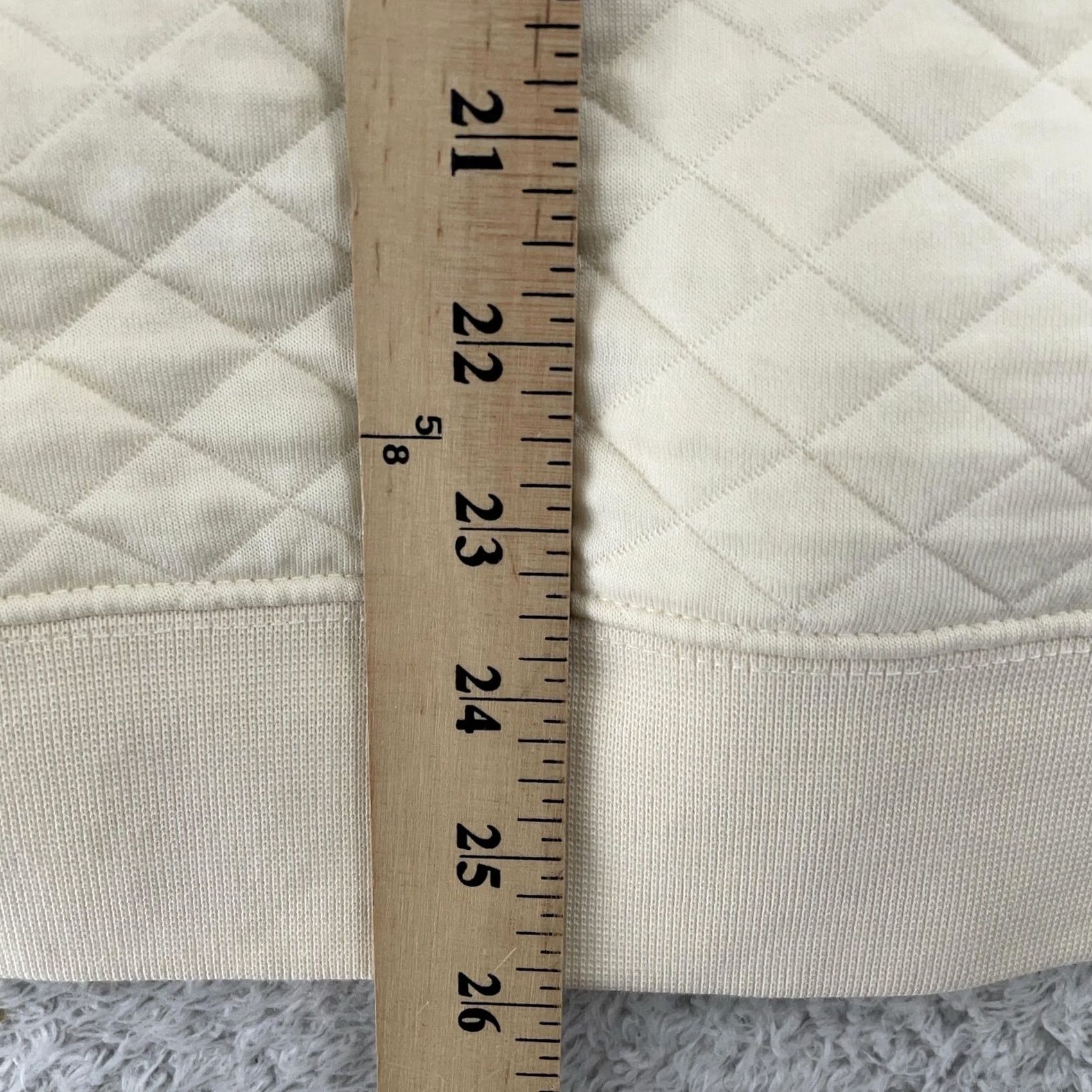 Vintage L.L. Bean Quilted Vest Womens M Ivory Warm Soft Fleece Lined Zip Up Vintage No Size M / US 6-8 / IT 42-44 - 7 Thumbnail