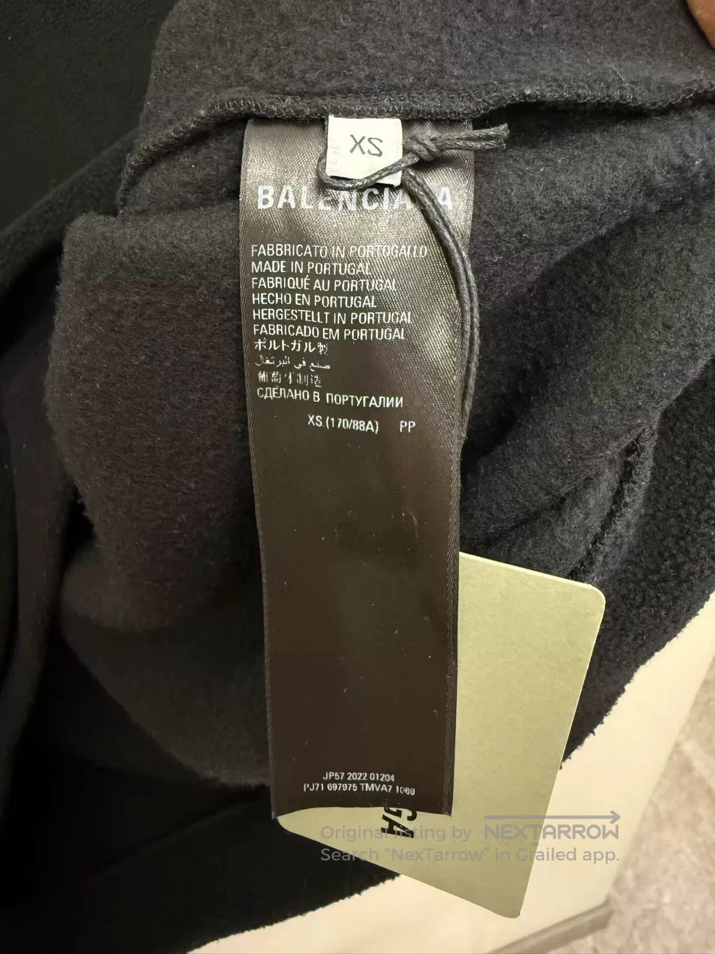 Balenciaga balenciaga black fleece hoodie size XS. Size XS / US 0-2 / IT 36-38 - 3 Thumbnail