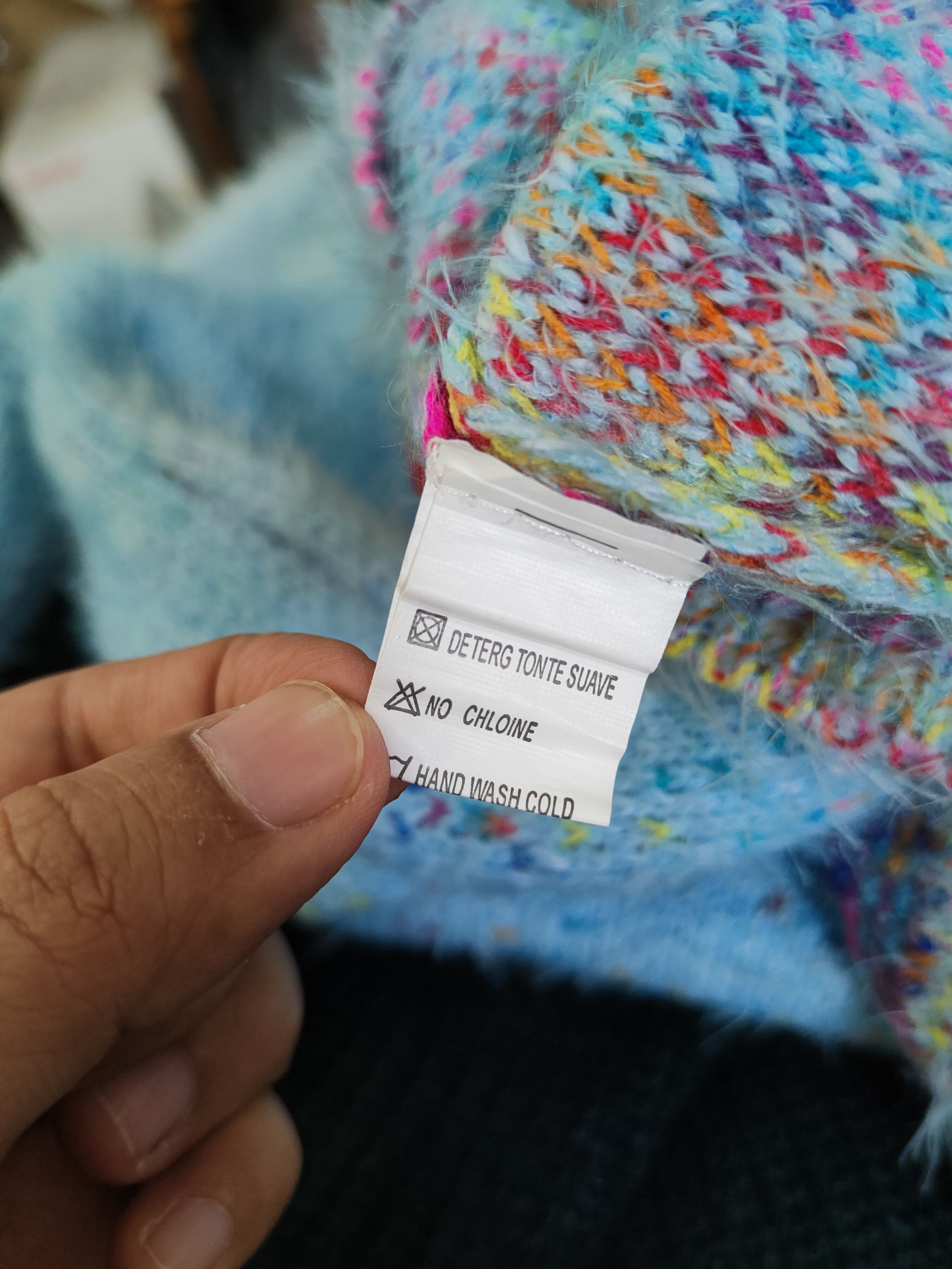 Japanese Brand × Vintage Japanese Brand Blue Shag Shaggy Fur Mohair Knitwear #W2146 Size S / US 4 / IT 40 - 11 Thumbnail