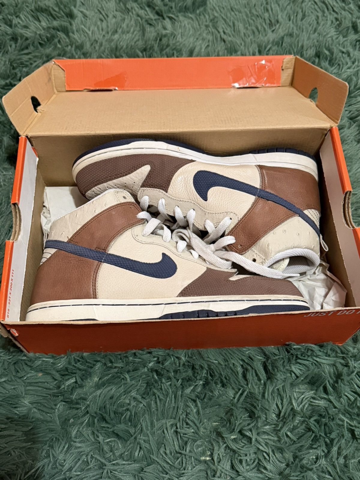 Nike nike dunk high ostrich leather 2007 Size US 7.5 / EU 40-41 - 1 Thumbnail