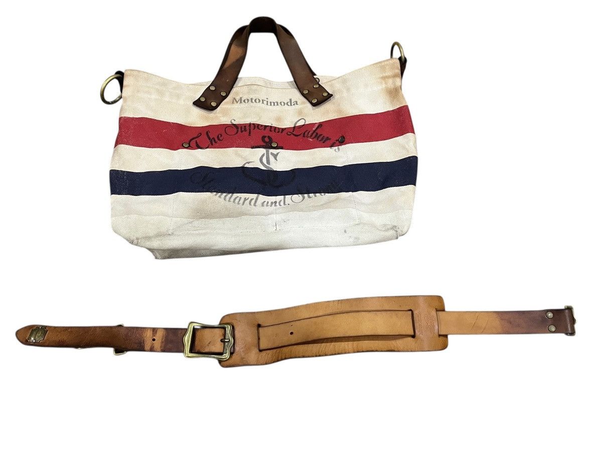 Japanese Brand vintage THE SUPERIOR LABOUR JPN CANVAS LEATHER SHOULDER BAG Size ONE SIZE - 16 Thumbnail
