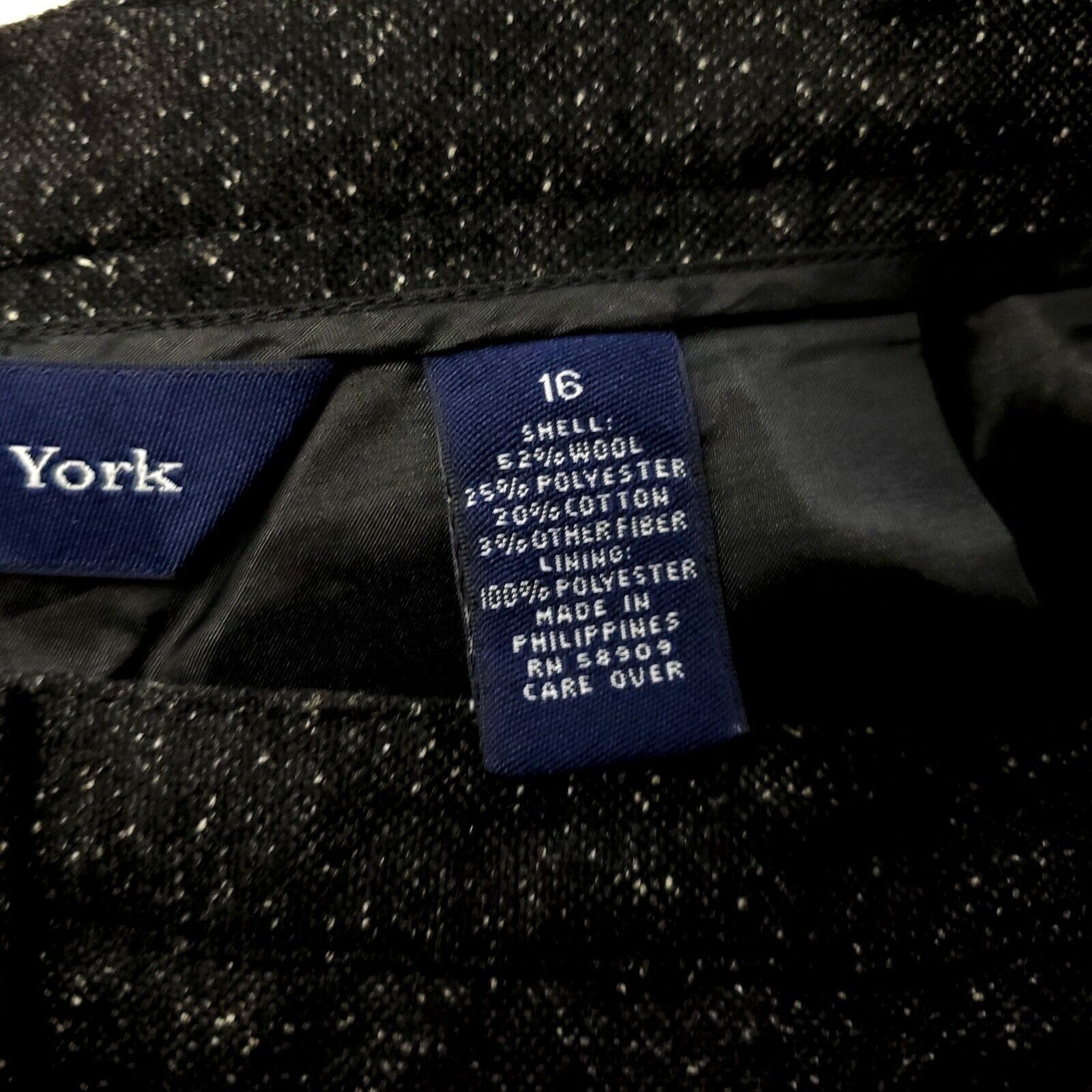 Preston & York NEW Preston & York Flannel Wool Polyester Dress Pants Size 1 Size 38" / US 16 / IT 52 - 3 Thumbnail