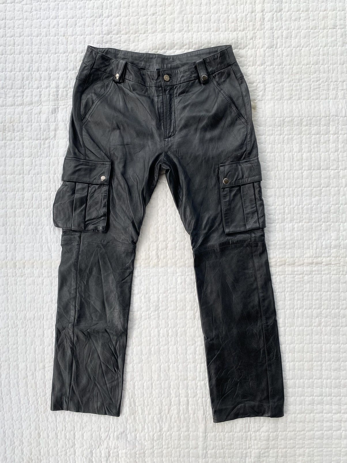 Genuine Leather Vintage Genuine Leather Trouser Pant Size US 33 - 1 Thumbnail
