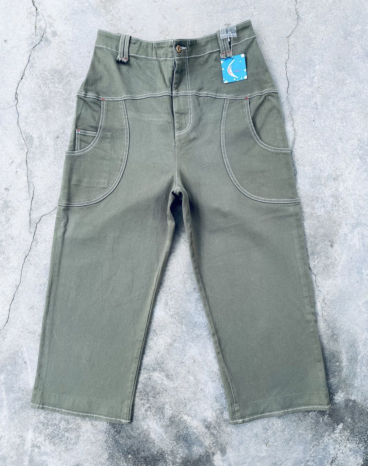 Japanese Brand Vintage Kikki Japan Baggy Hakama Pants Size US 34 / EU 50 - 1 Thumbnail