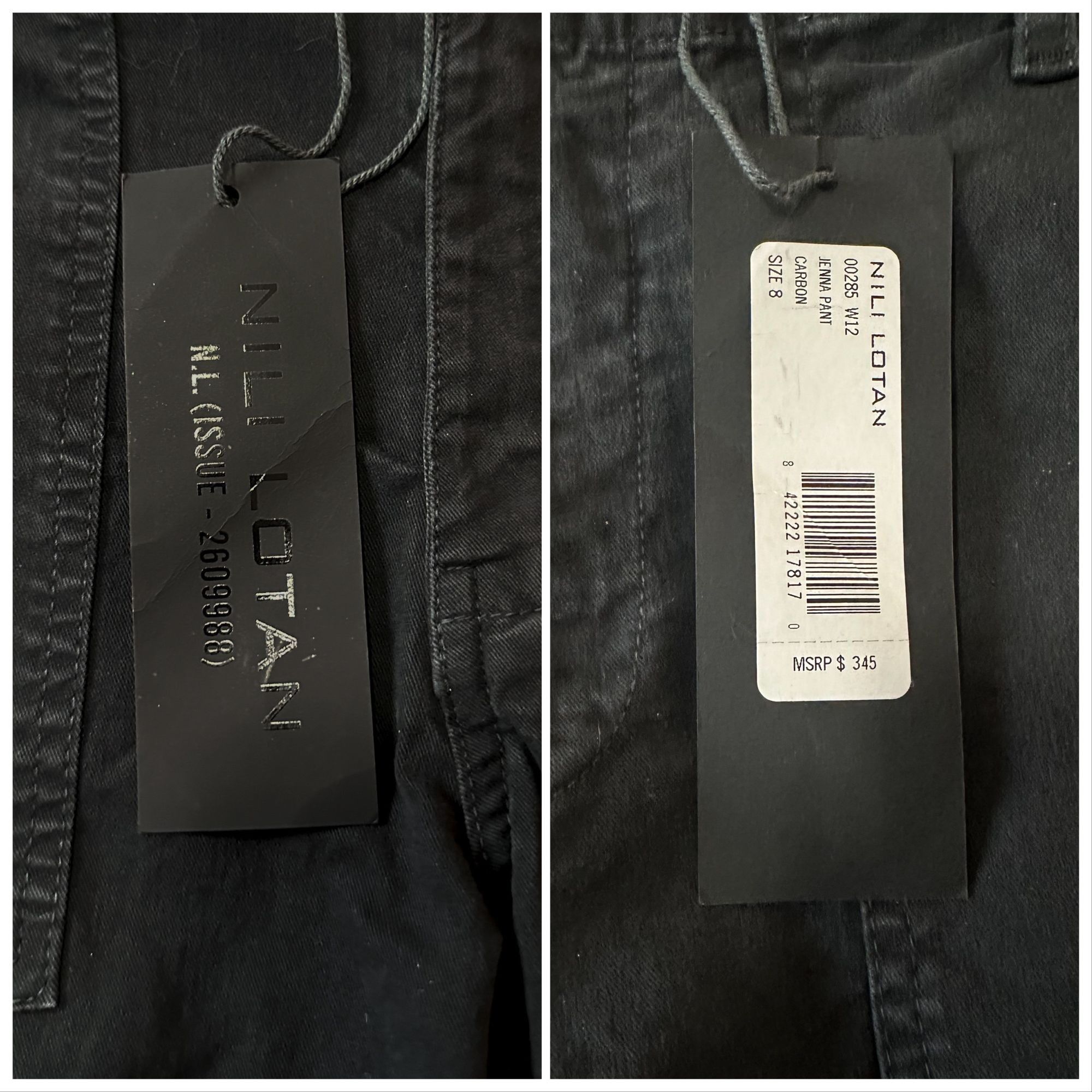 Nili Lotan Nili Lotan Jenna Pants in Carbon, Size 8, New with tag Size 30" / US 8 / IT 44 - 3 Thumbnail