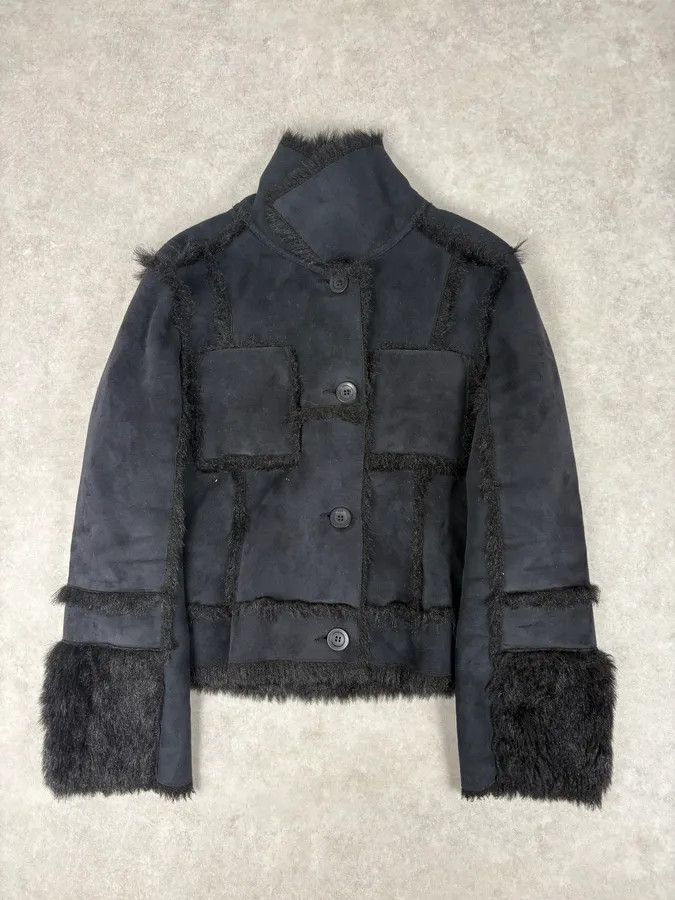 Balmain 2000s Balmain Black Faux Fur Classy Jacket Size M / US 6-8 / IT 42-44 - 4 Thumbnail