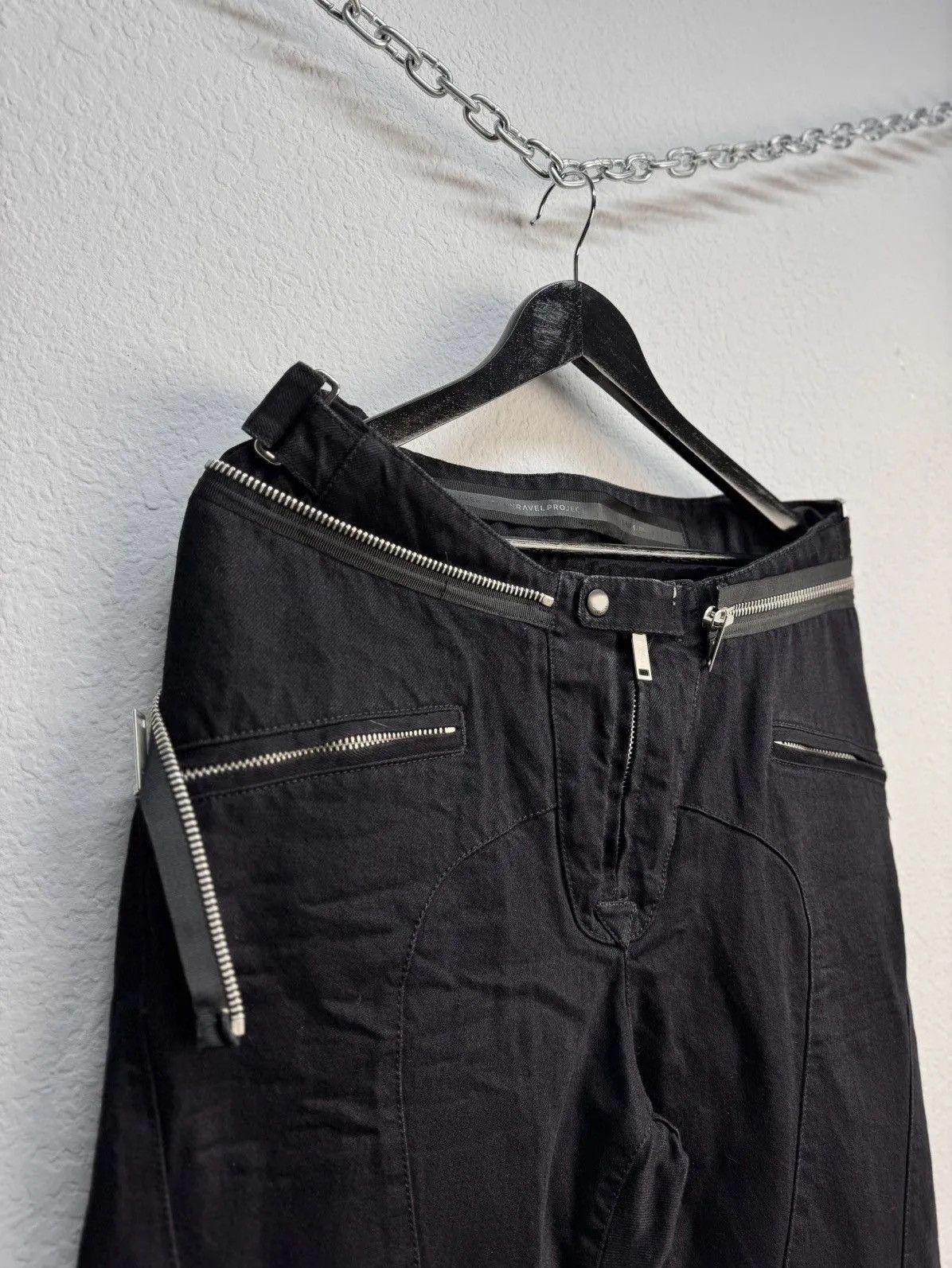 Ben Taverniti Unravel Project BEN TAVERNITI UNRAVEL PROJECT VINTAGE RICK OWENS MOTTO Size US 33 - 5 Thumbnail