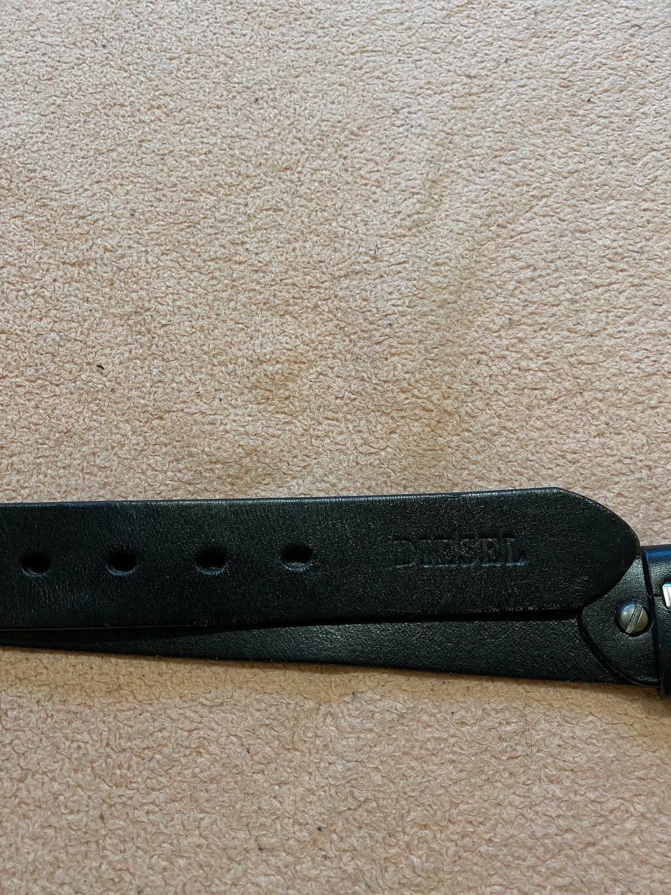 Diesel Belt logo Diesel Vintage crazy Y2K black Streetwear Size ONE SIZE - 8 Thumbnail