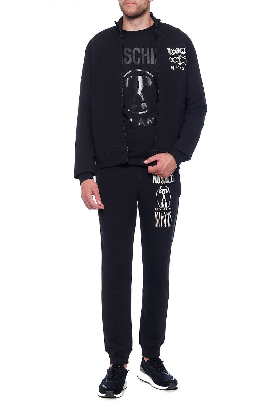 Moschino o1y0225 Logo Jogger & Sweatpant in Black Size US 34 / EU 50 - 5 Thumbnail
