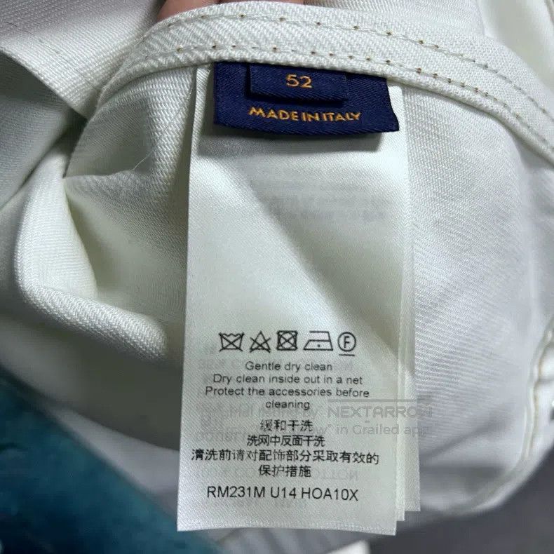 Louis Vuitton Louis Vuitton White spray-painted single-breasted casual d Size US L / EU 52-54 / 3 - 3 Thumbnail