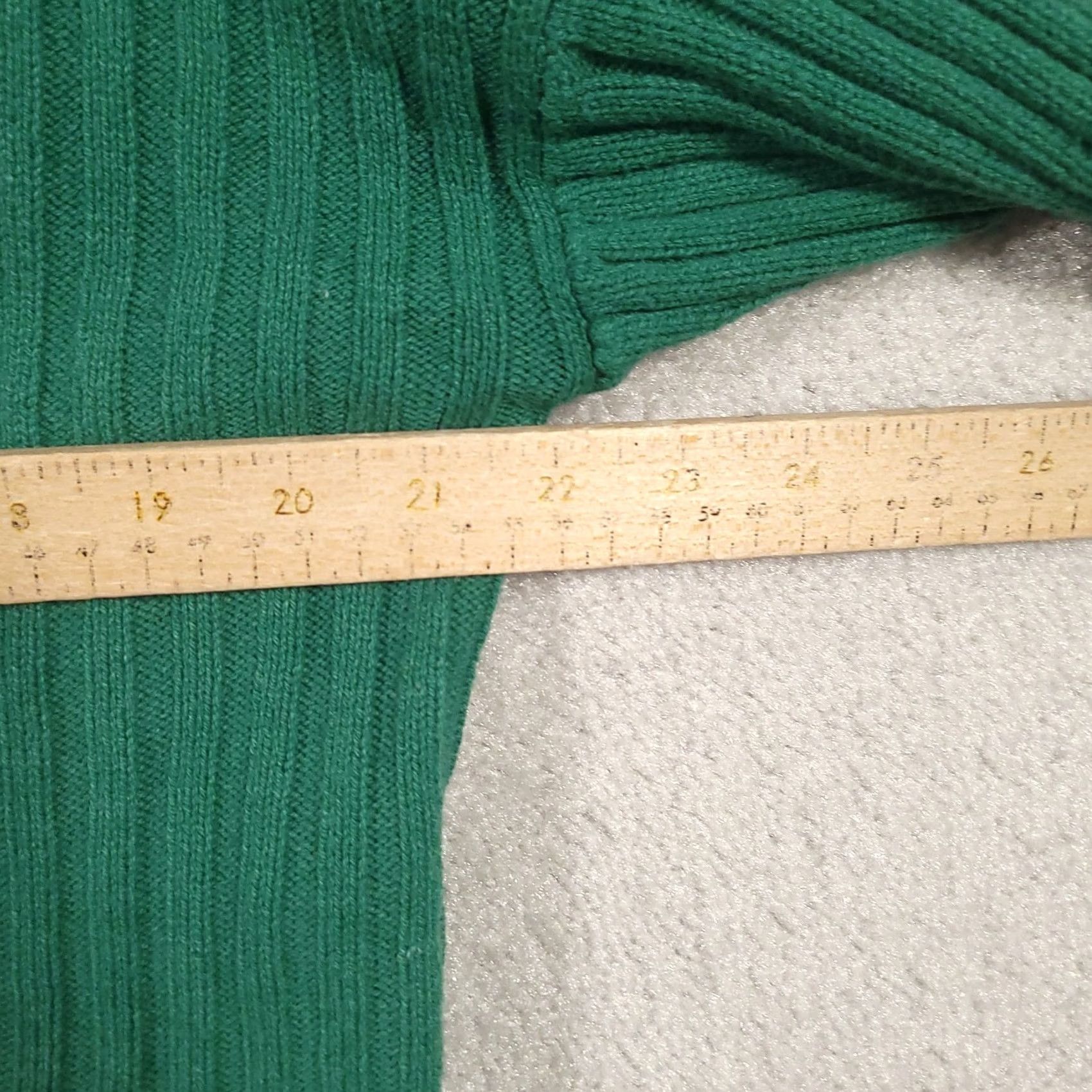 American Eagle Outfitters American Eagle Cardigan Women’s L Cropped Preppy Green Knit Long Sleeve V-Neck Size L / US 10 / IT 46 - 4 Thumbnail