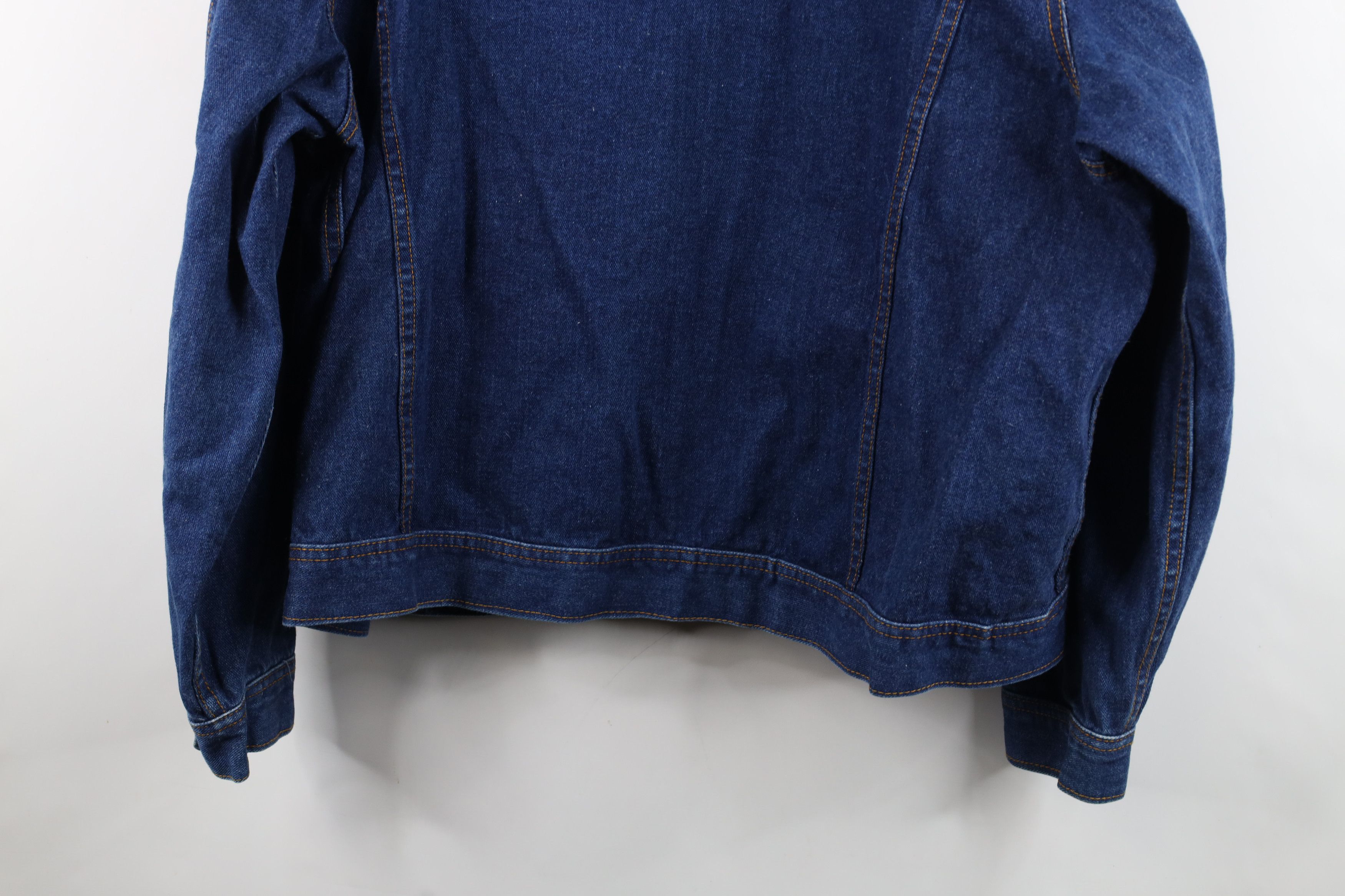 Vintage Vintage 90s Streetwear Denim Jean Trucker Jacket Blue Cotton Size US XXL / EU 58 / 5 - 13 Thumbnail