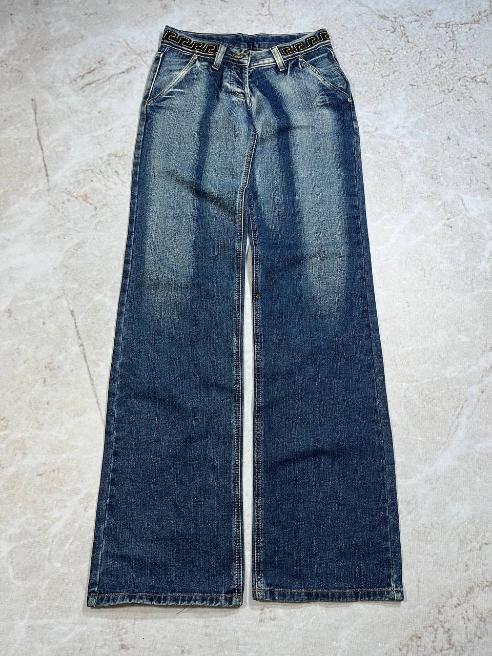 Diesel × Vintage Diesel Flared Jeans archive Baggy washed vintage y2k denim Size 27" / US 4 / IT 40 - 2 Thumbnail