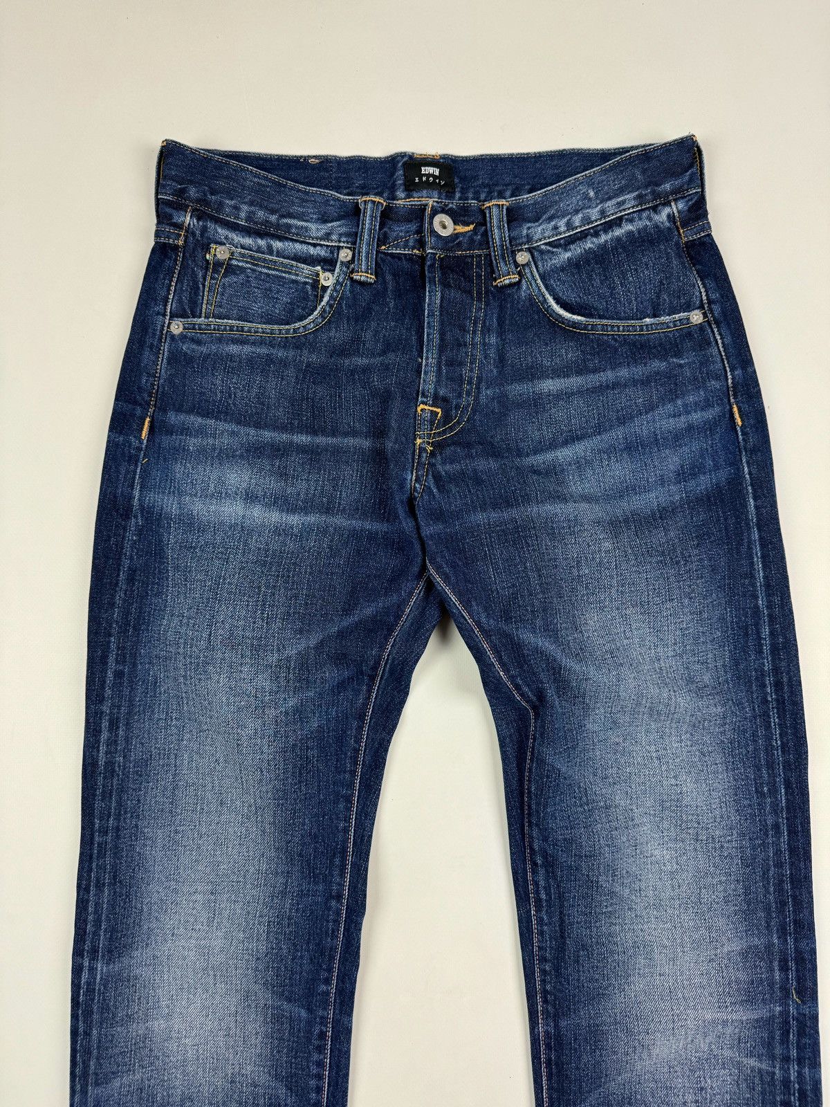 Edwin Edwin ED-55Regular Tapered Salvage Jeans Pants Size US 30 / EU 46 - 7 Thumbnail