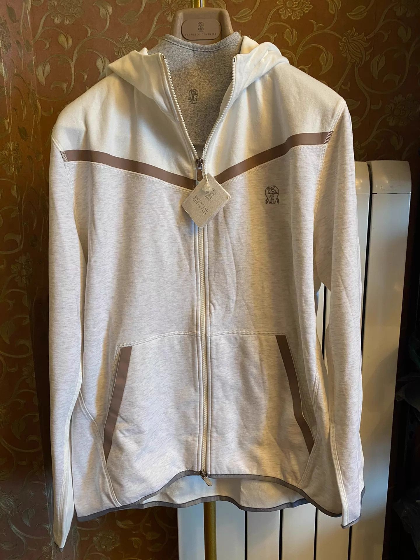 Brunello Cucinelli BRUNELLO CUCINELLI Sea Island Cotton Jacket M Italy Size US M / EU 48-50 / 2 - 1 Thumbnail