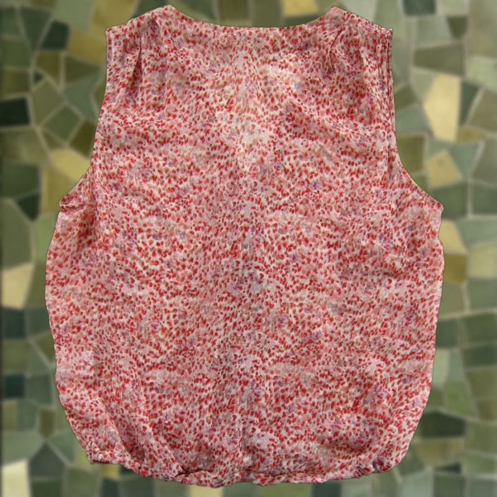 Joie Joie Blouse Sleeveless V-Neck Wrap XS Pink Silk 100% Silk Sheer Button Classic Womens Size XS / US 0-2 / IT 36-38 - 1 Thumbnail