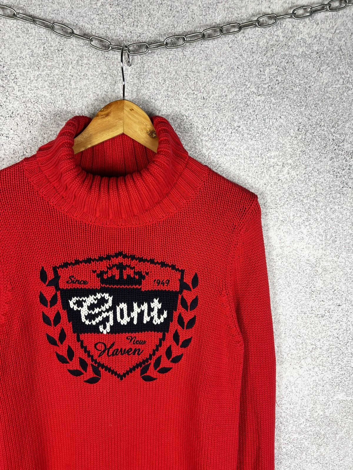 Gant Vintage Gant New Haven Heavy Knit Sweater Knitted Big Logo Size US S / EU 44-46 / 1 - 2 Thumbnail