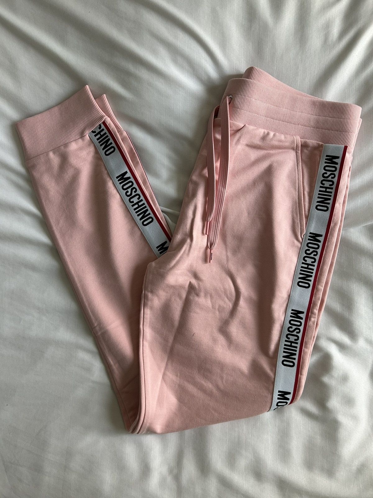 Moschino Moschino Sweatpants Underwear Pink Tape Logo Striped Greece Size US 32 / EU 48 - 1 Thumbnail