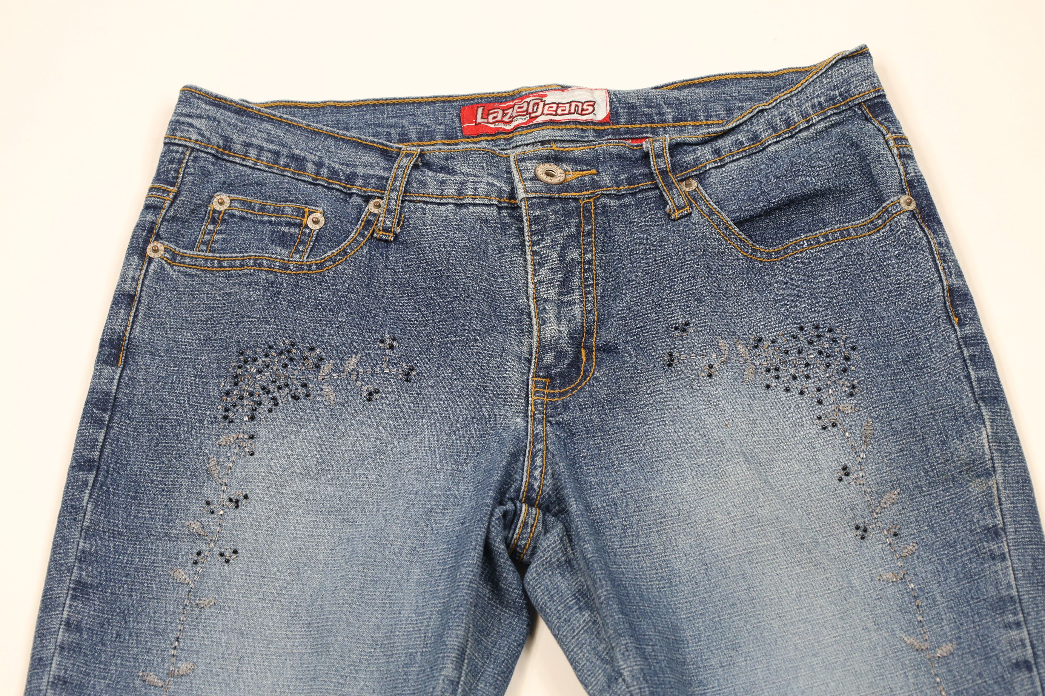 Vintage Vintage 90s Y2K Streetwear Babydoll Flared Wide Leg Jeans Size 30" / US 8 / IT 44 - 2 Thumbnail