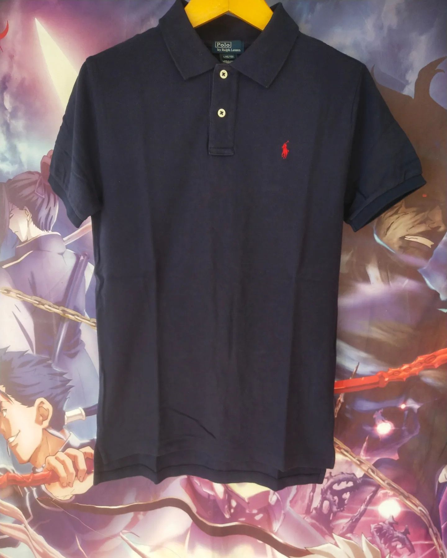 Polo Ralph Lauren Vintage Polo Ralph Lauren Black Woman Polo Shirt Custom Fit Size L / US 10 / IT 46 - 1 Thumbnail
