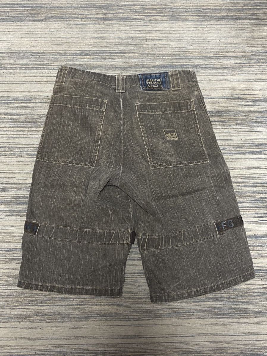 Marithe + Francois Girbaud GIRBAUD Gray Denim Cargo Shorts Size US 31 - 5 Thumbnail