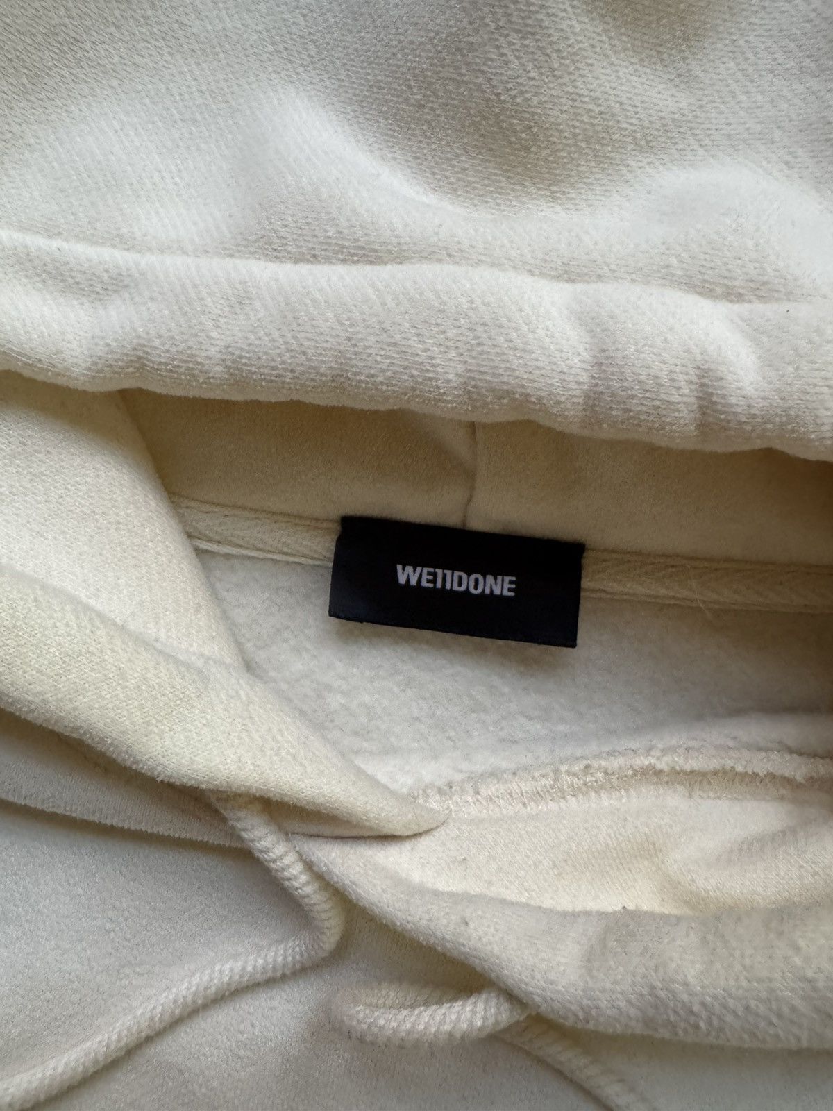 WE11DONE WE11 DONE Ivory Embroidered Teddy Bear Hoodie Size US M / EU 48-50 / 2 - 3 Thumbnail